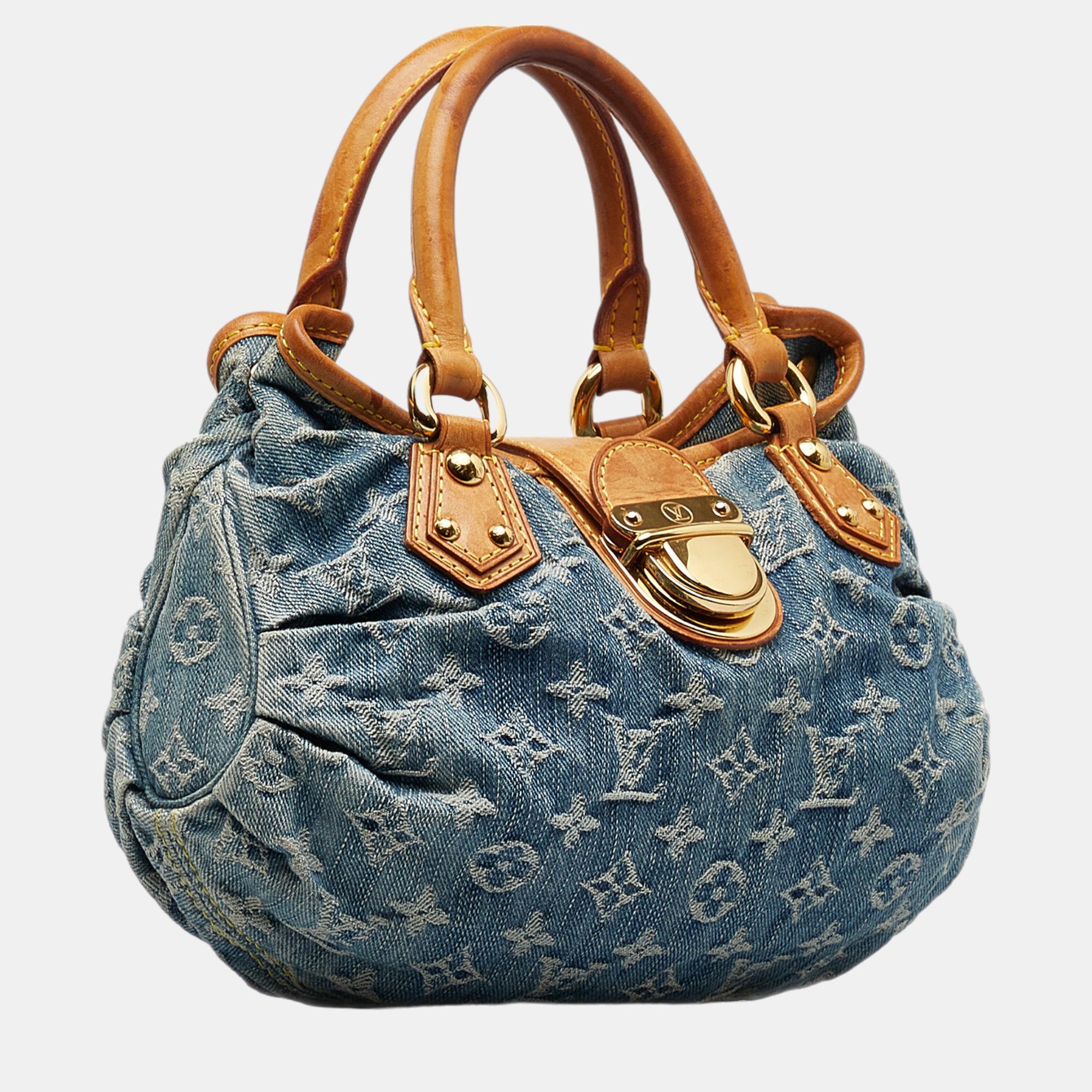 

Louis Vuitton Blue Monogram Denim Pleaty