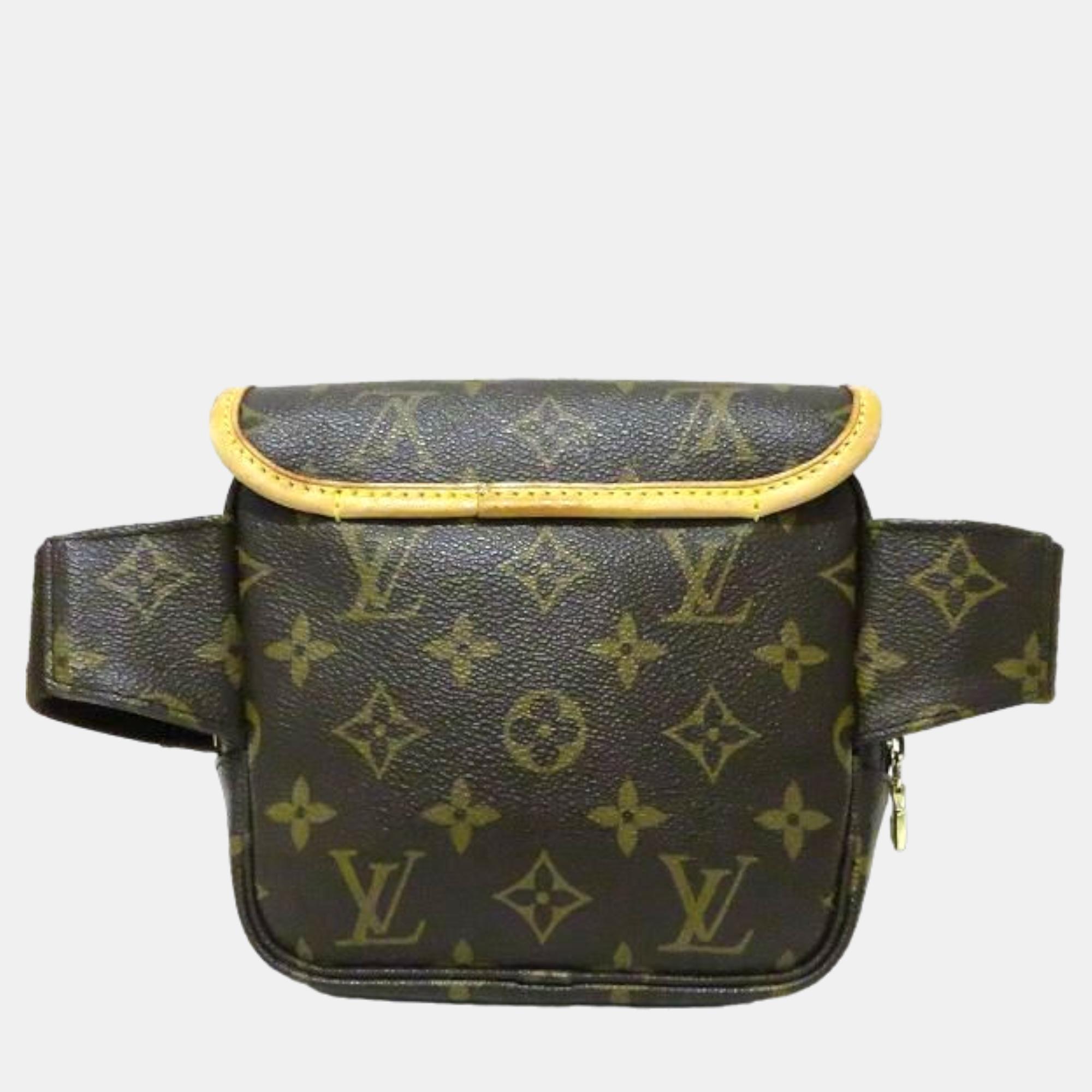 

Louis Vuitton Brown Canvas Monogram Bosphore Bum Bag Shoulder Bag