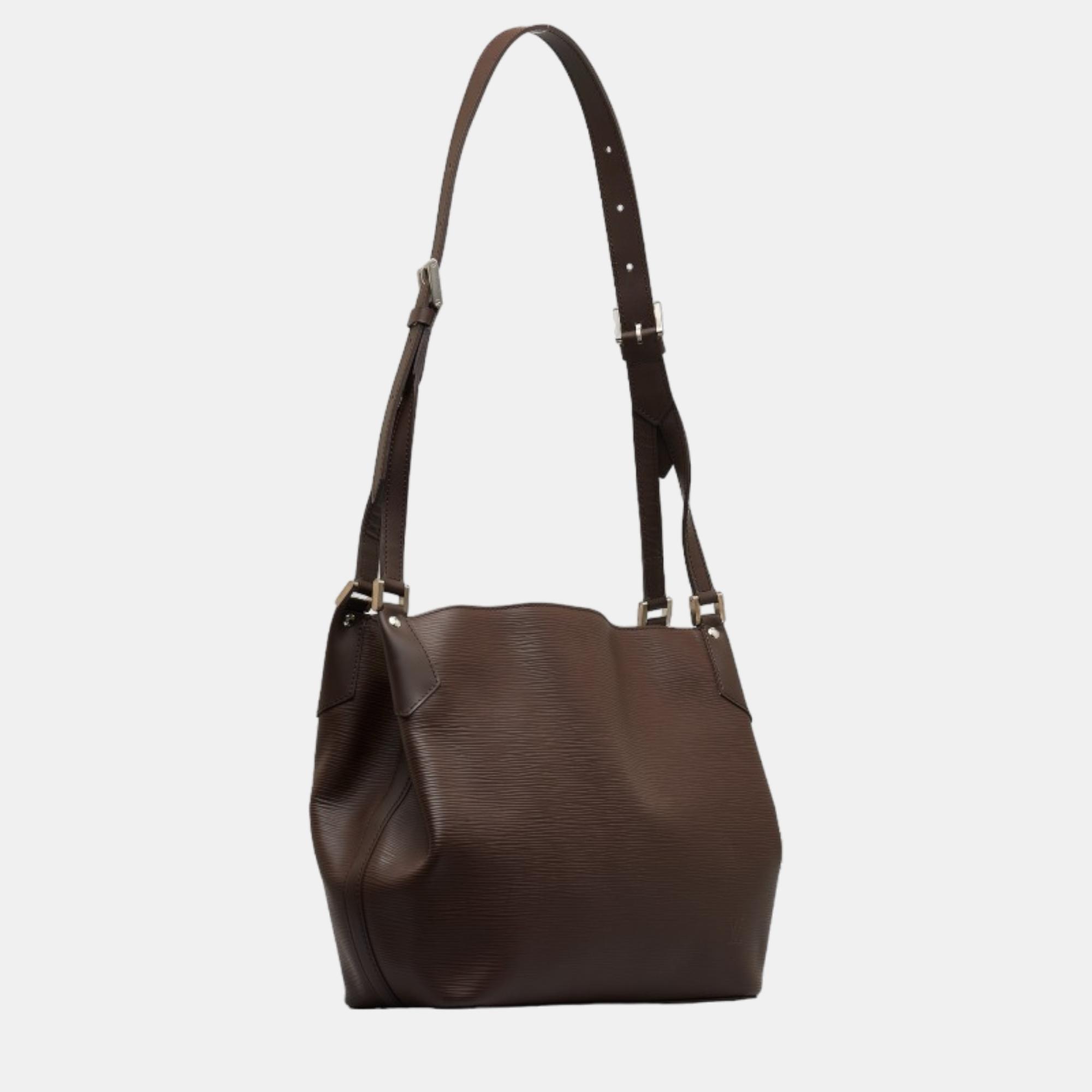 

Louis Vuitton Brown Epi Mandara MM Shoulder Bag