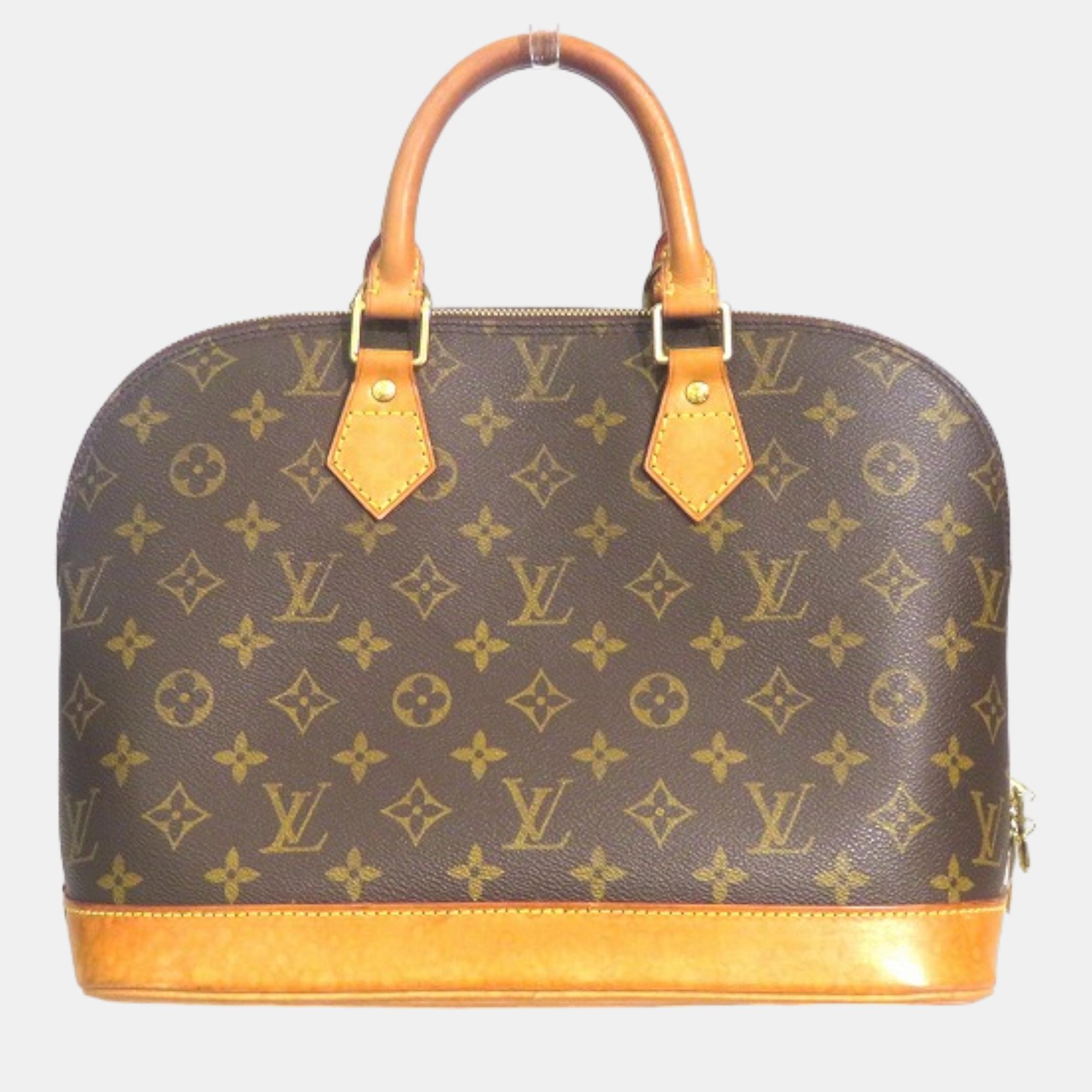 

Louis Vuitton Brown Canvas Monogram Alma PM Handbag