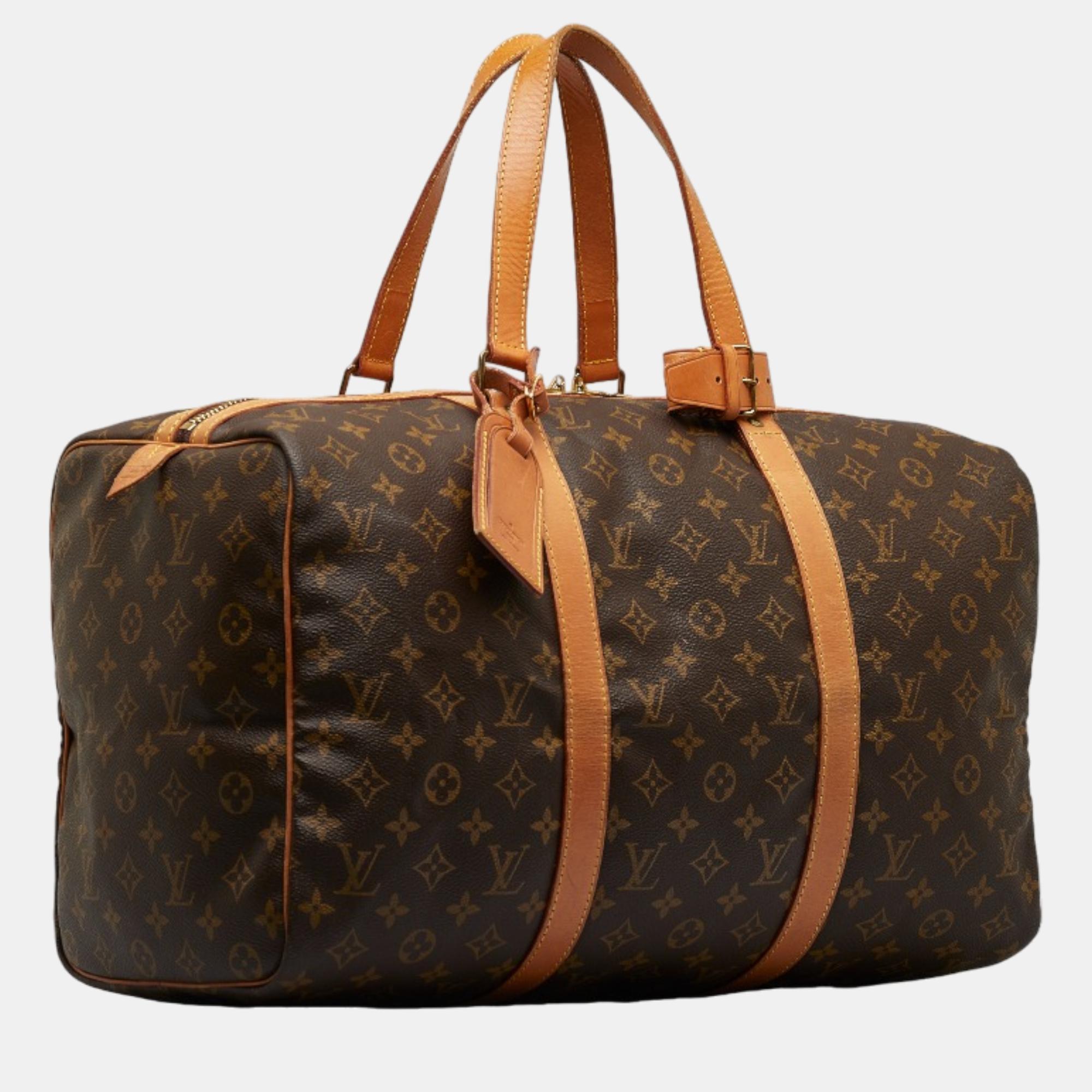 

Louis Vuitton Brown Canvas Monogram Keepall 45 Travel Bag