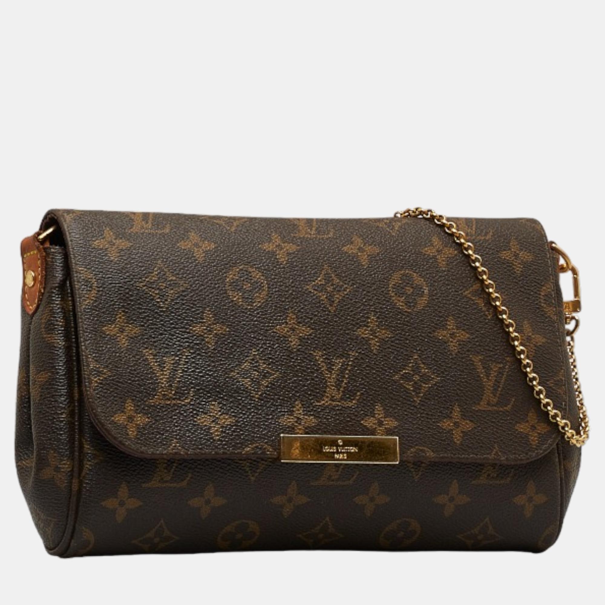 

Louis Vuitton Brown Canvas Monogram Favorite MM Shoulder Bag