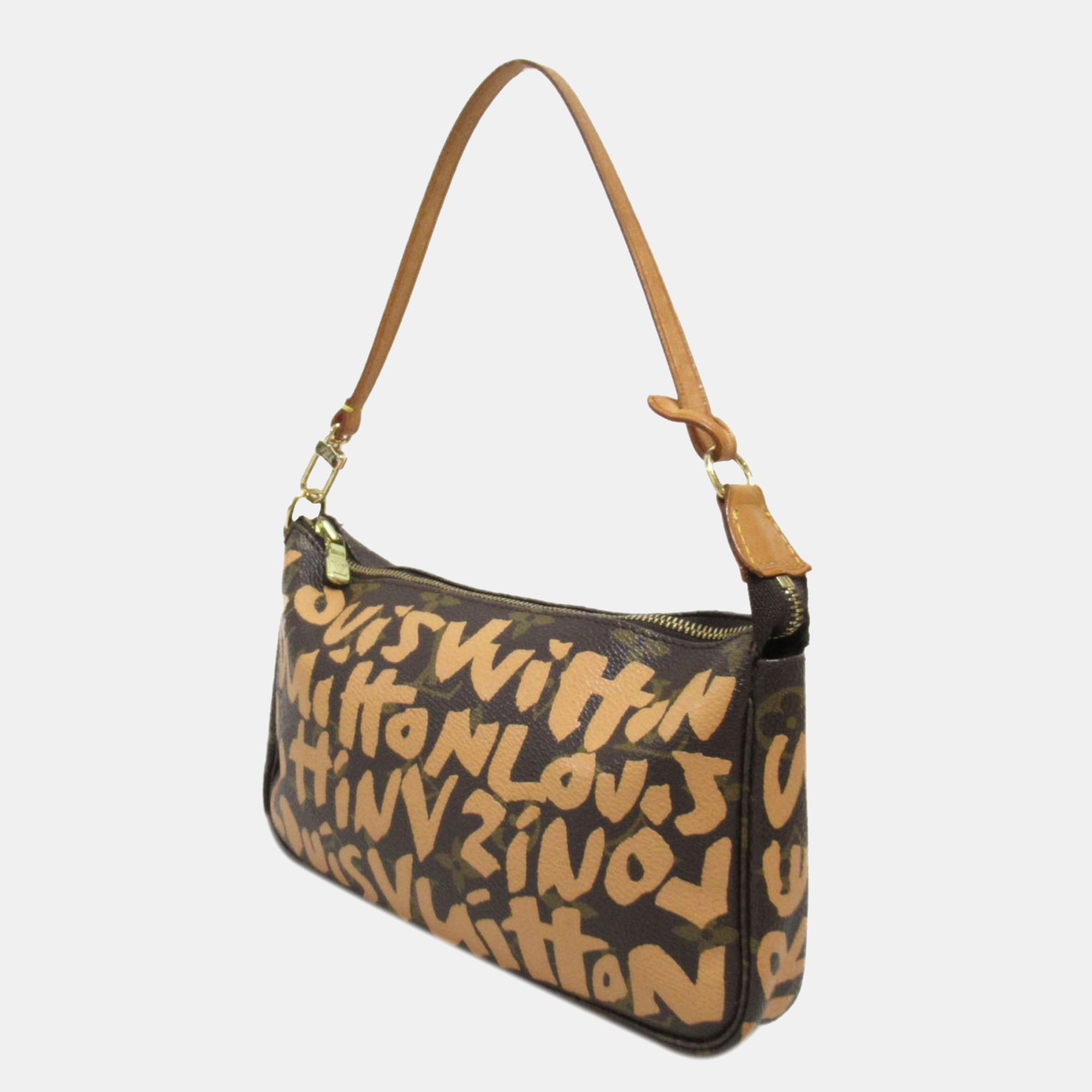 

Louis Vuitton x Stephen Sprouse Monogram Graffiti Pochette Accessoires, Brown