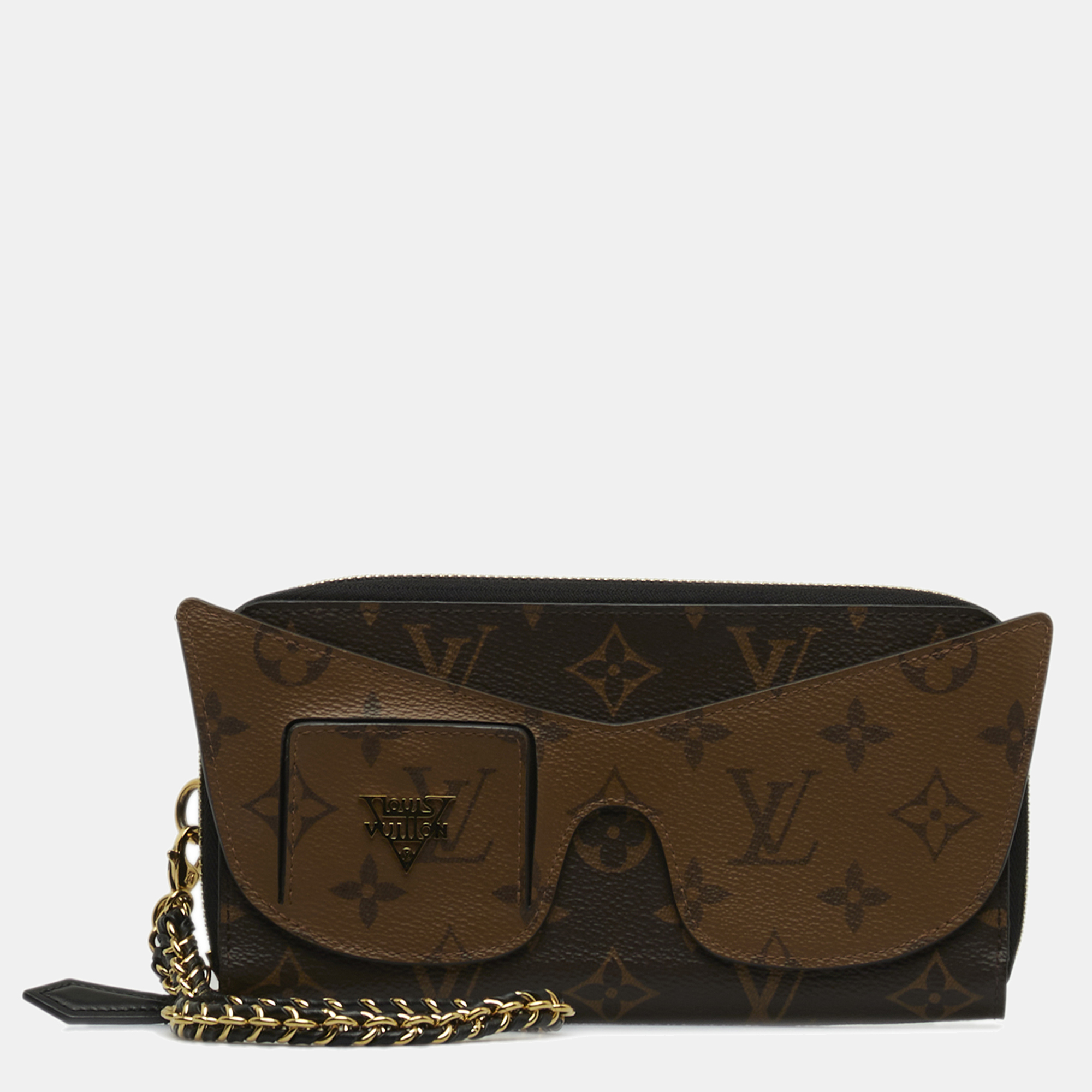 

Louis Vuitton Monogram Reverse Zippy Wallet Shades, Brown