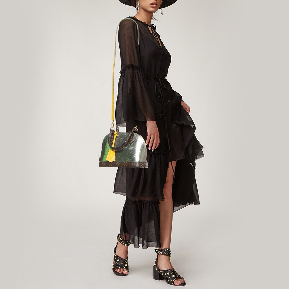 

Louis Vuitton Metallise Monogram Vernis and Canvas Alma BB Bag, Multicolor