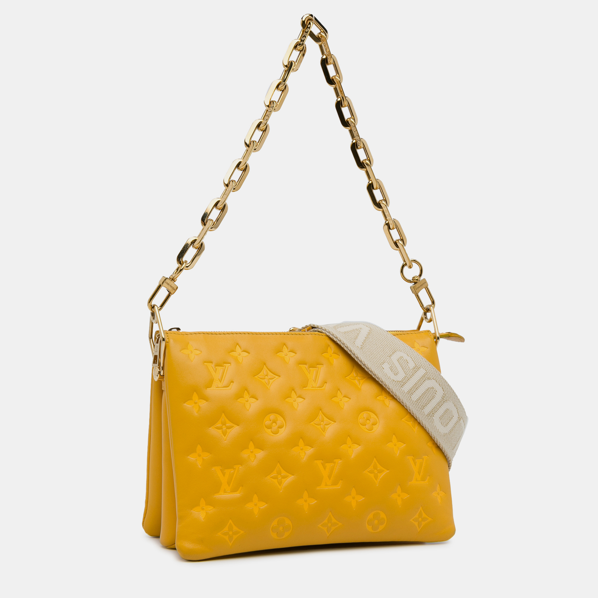 

Louis Vuitton Monogram Empreinte Coussin PM, Yellow