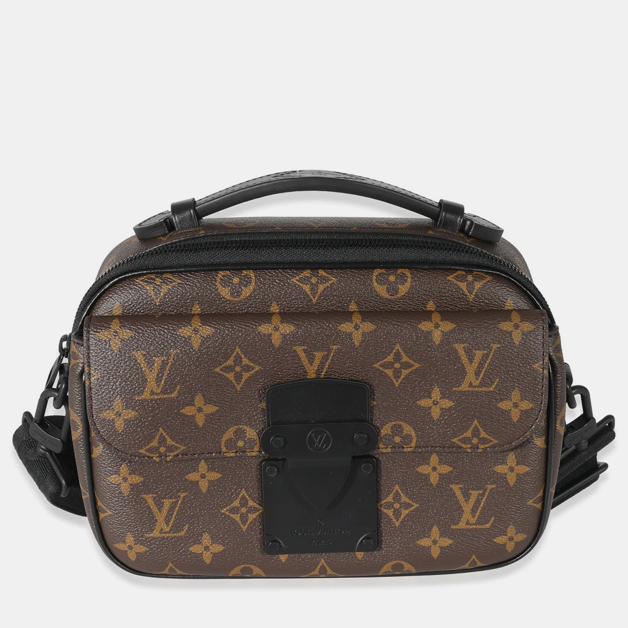 

Louis Vuitton Monogram Macassar Canvas  Lock Messenger, Brown