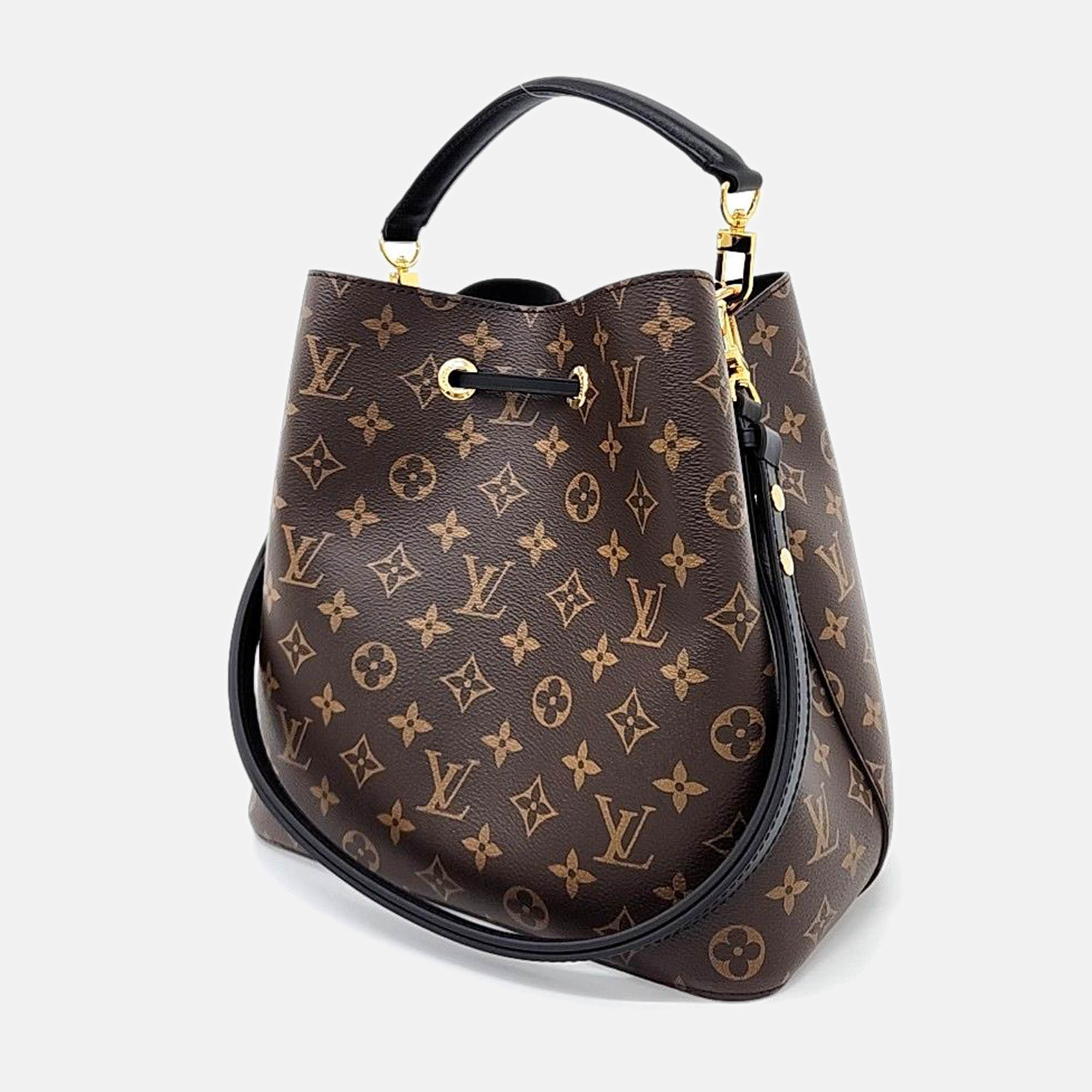 

Louis Vuitton Brown Black Monogram NeoNoe M44020 Bag
