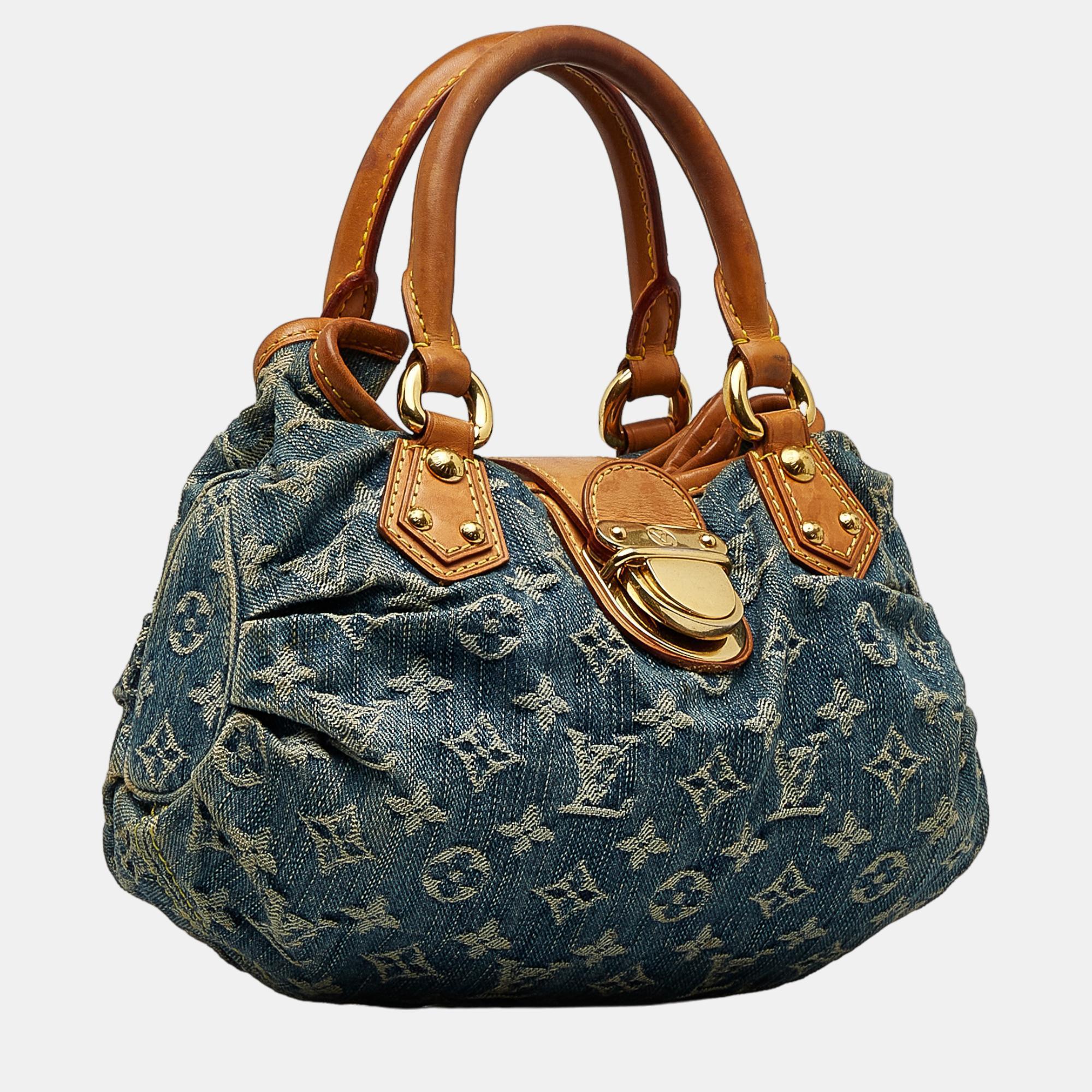 

Louis Vuitton Blue Monogram Denim Pleaty