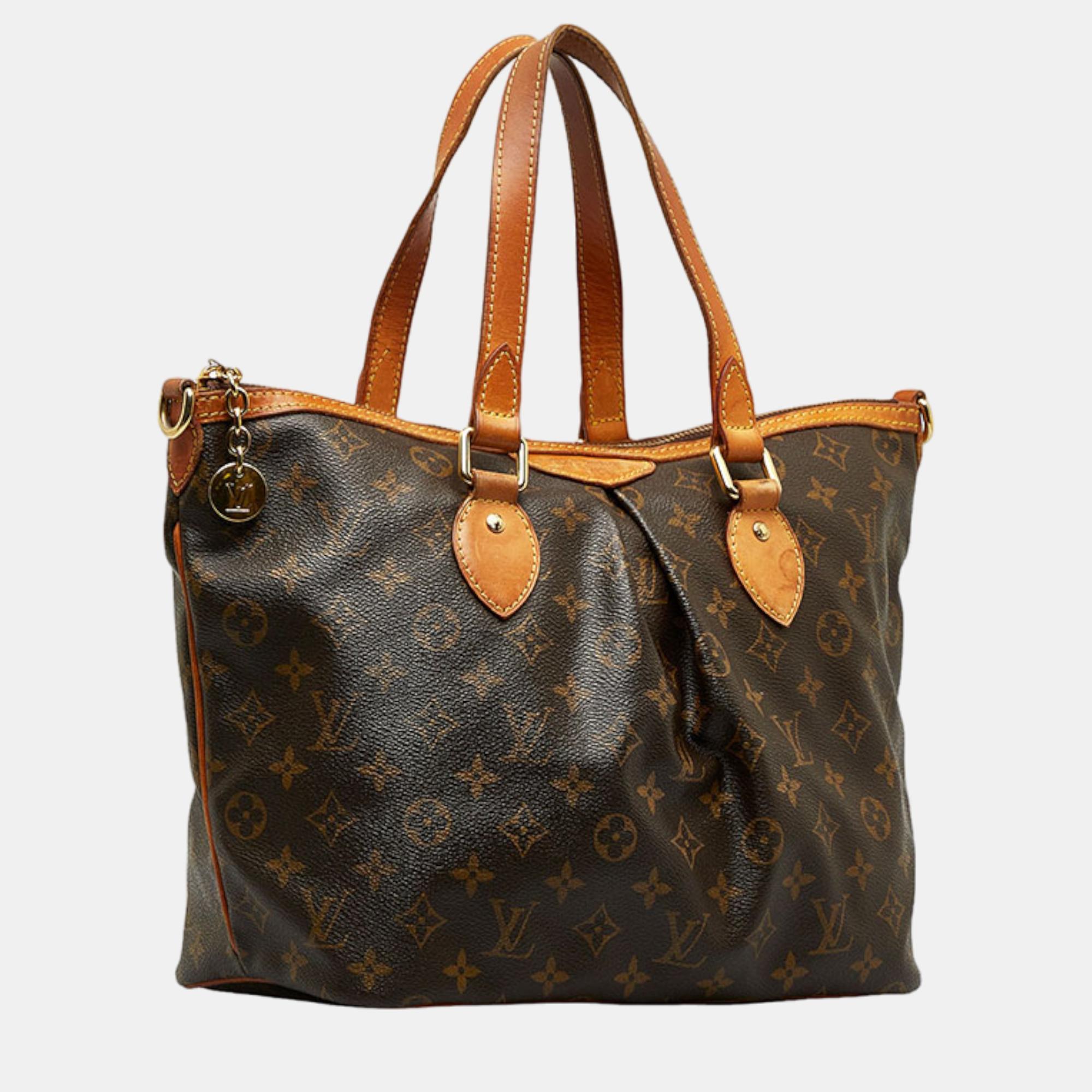 

Louis Vuitton Brown Canvas Monogram Palermo PM bag