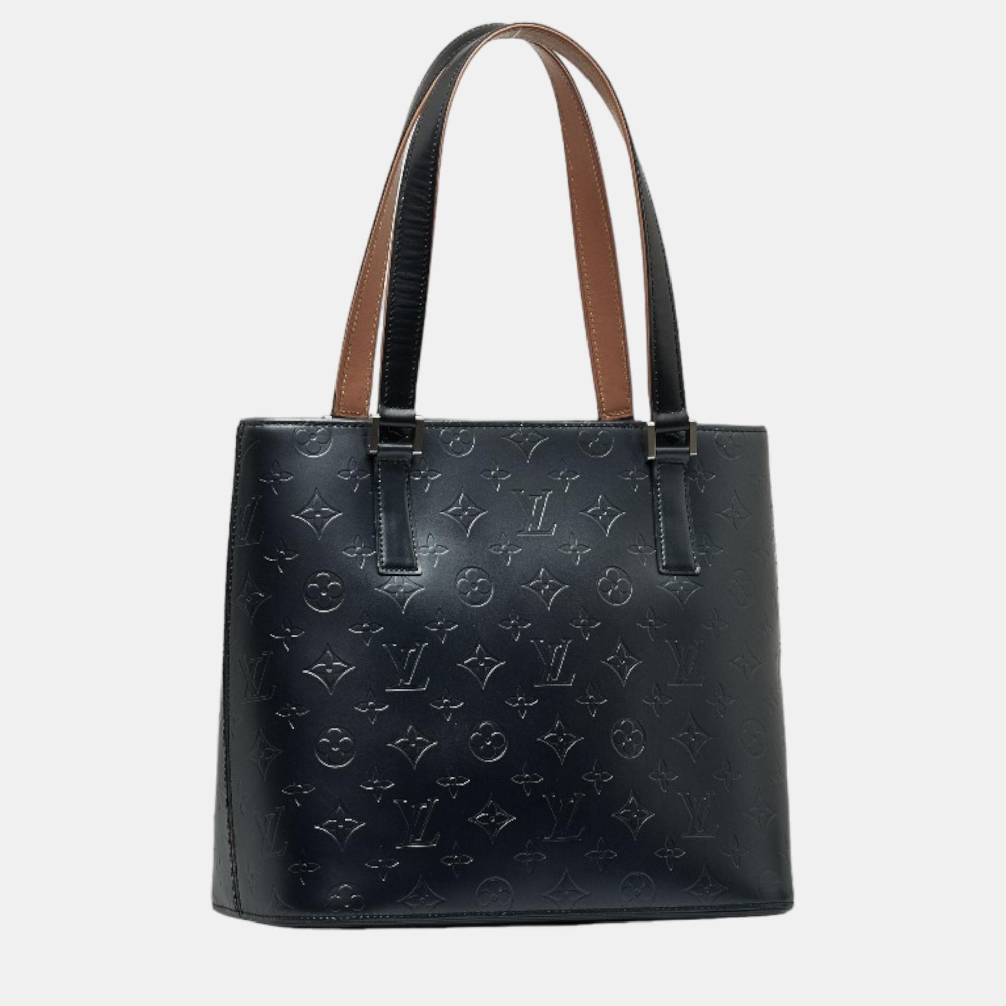 

Louis Vuitton Blue Monogram Mat Stockton bag