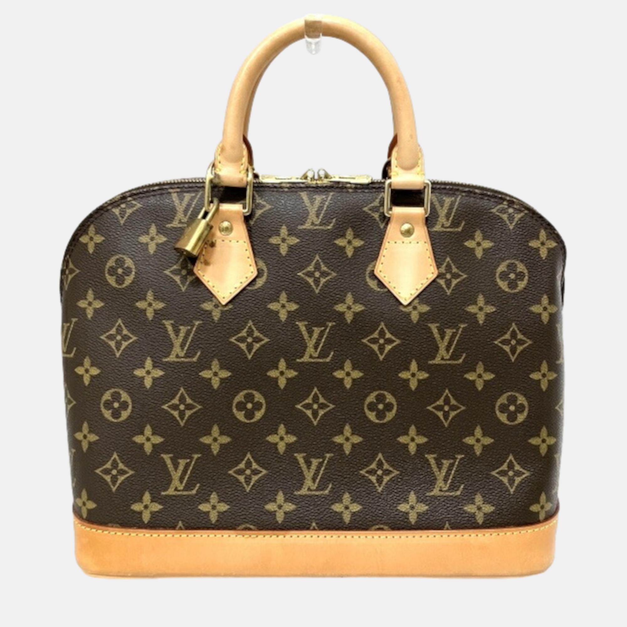 

Louis Vuitton Brown Canvas Monogram Alma PM