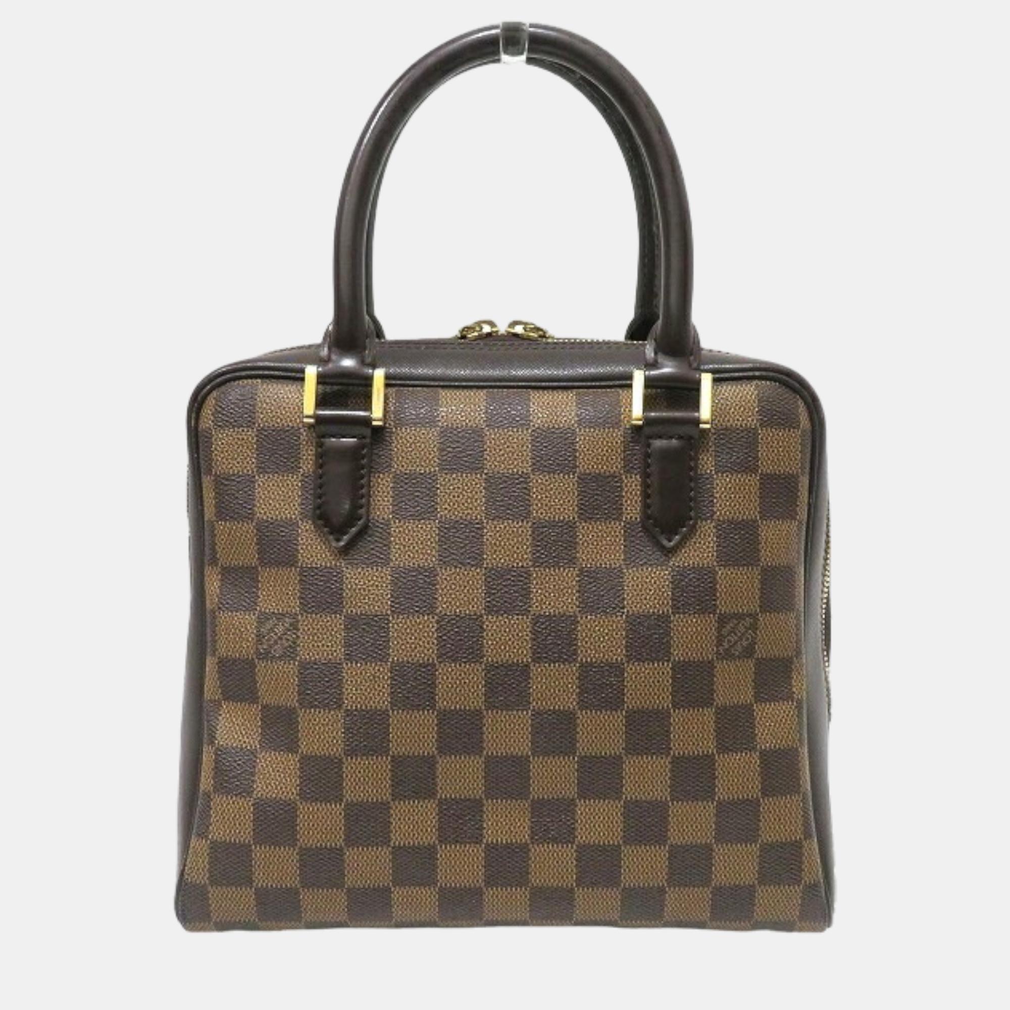 

Louis Vuitton Brown Canvas Damier Ebene Brera bag