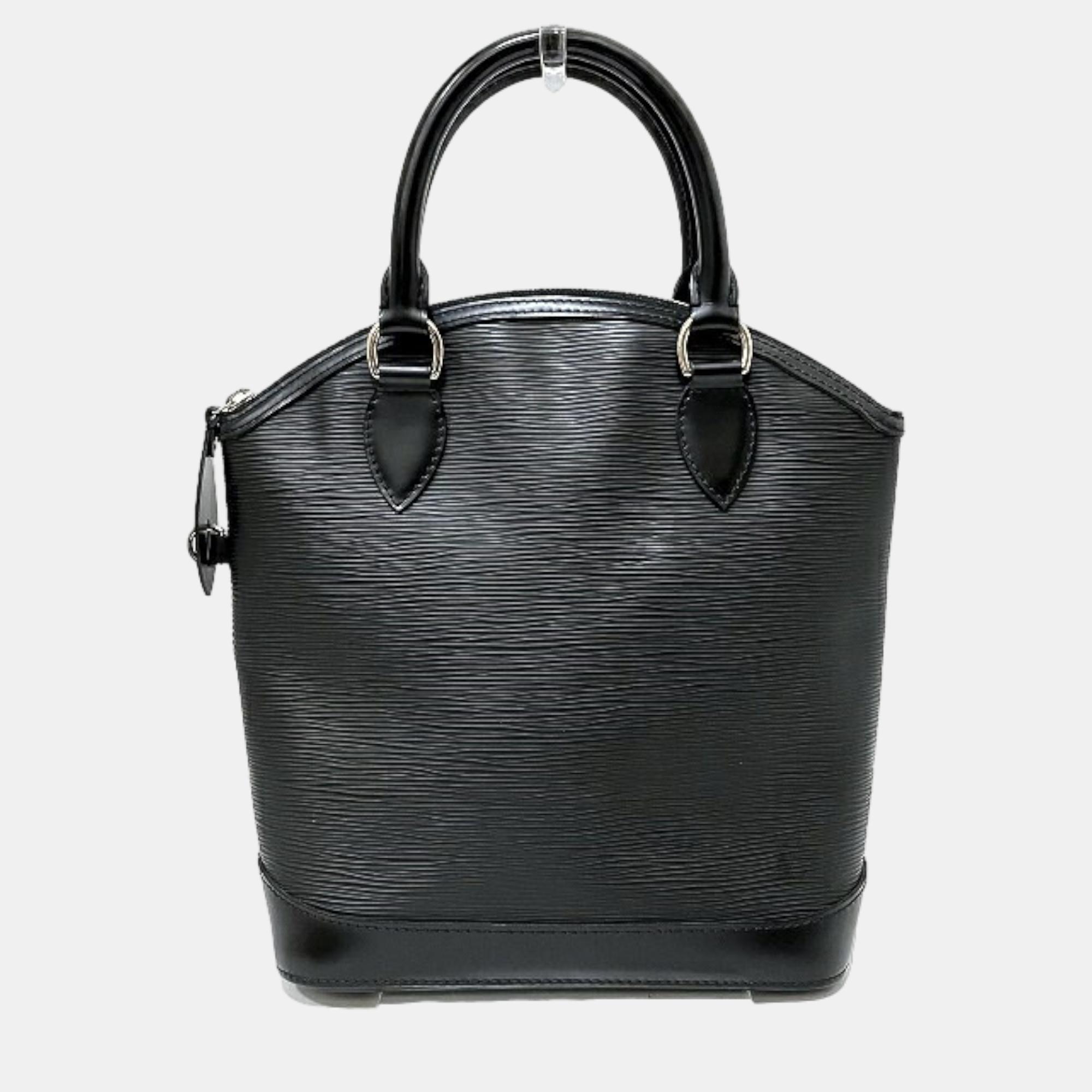 

Louis Vuitton Black Epi Lock It PM bag