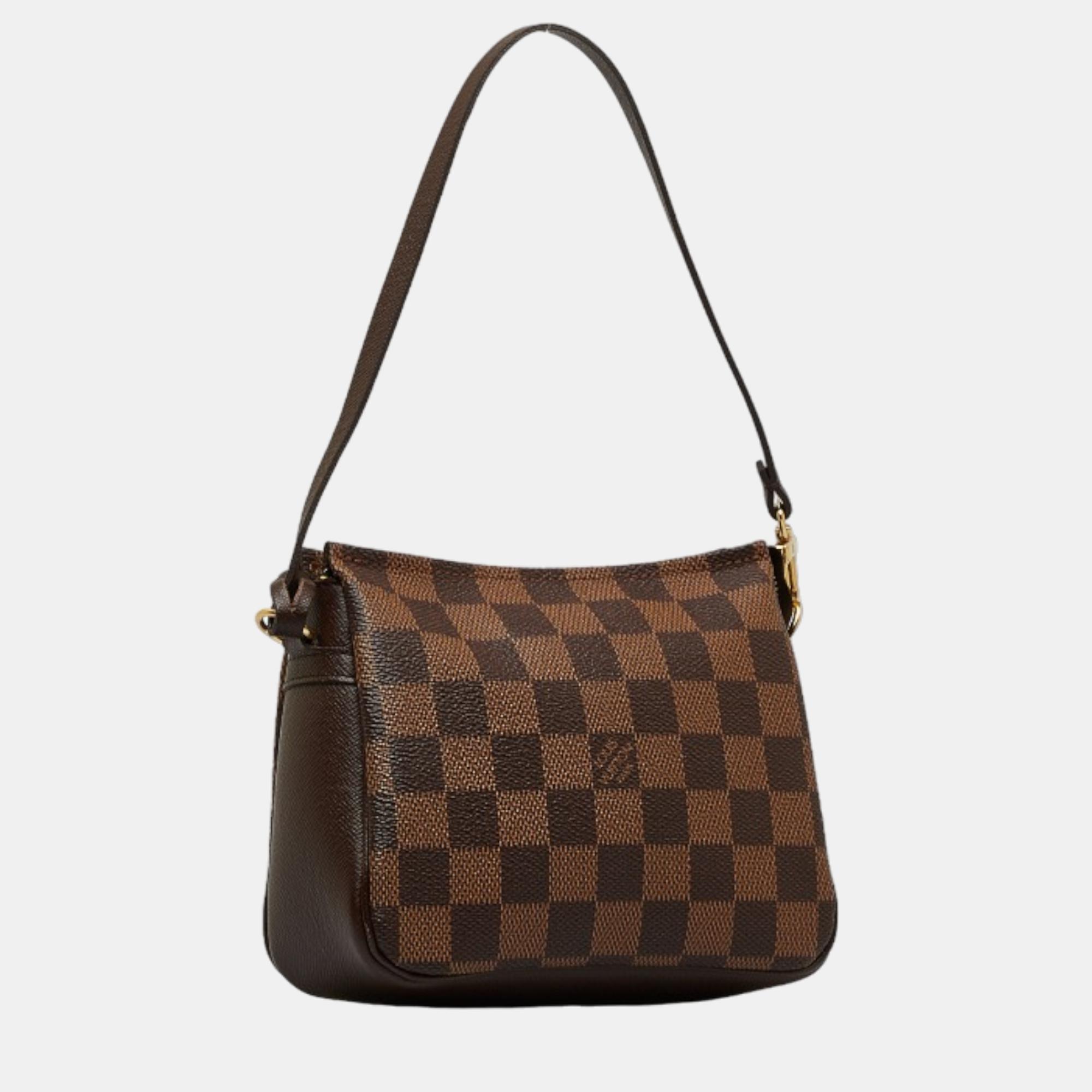 

Louis Vuitton Brown Canvas Damier Ebene Trousse Makeup Bag