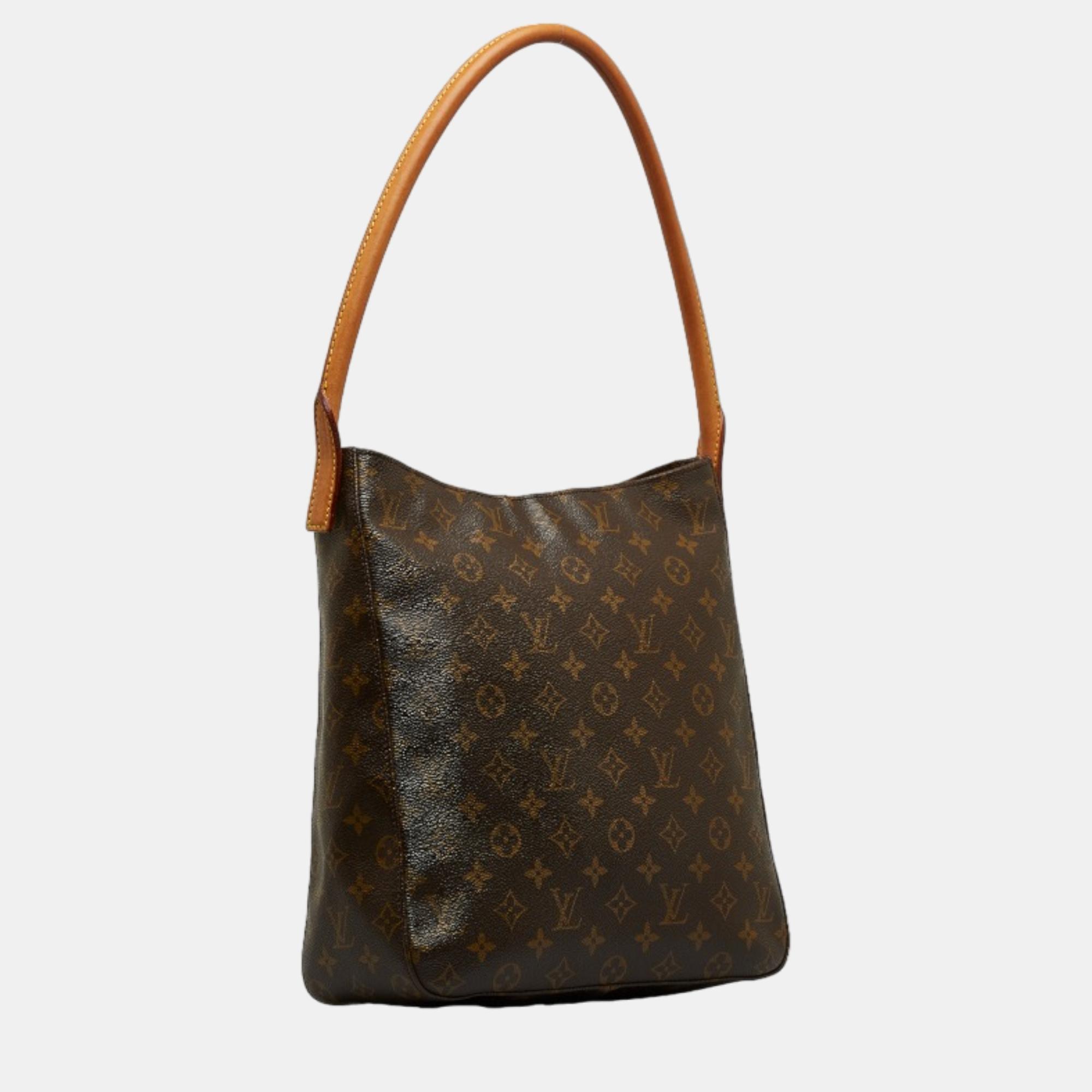 

Louis Vuitton Brown Canvas Monogram Looping GM