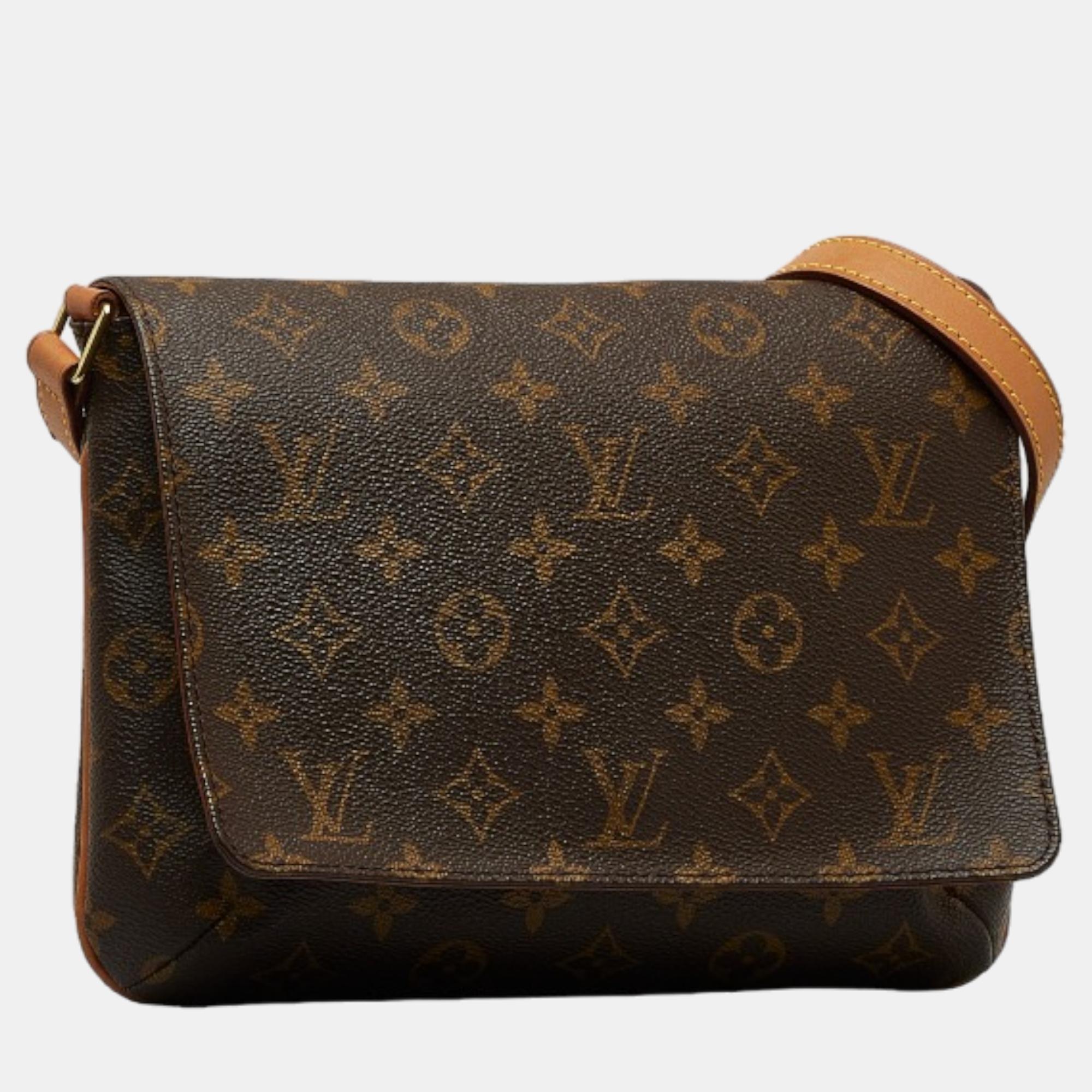 

Louis Vuitton Brown Canvas Monogram Musette Tango Short Strap