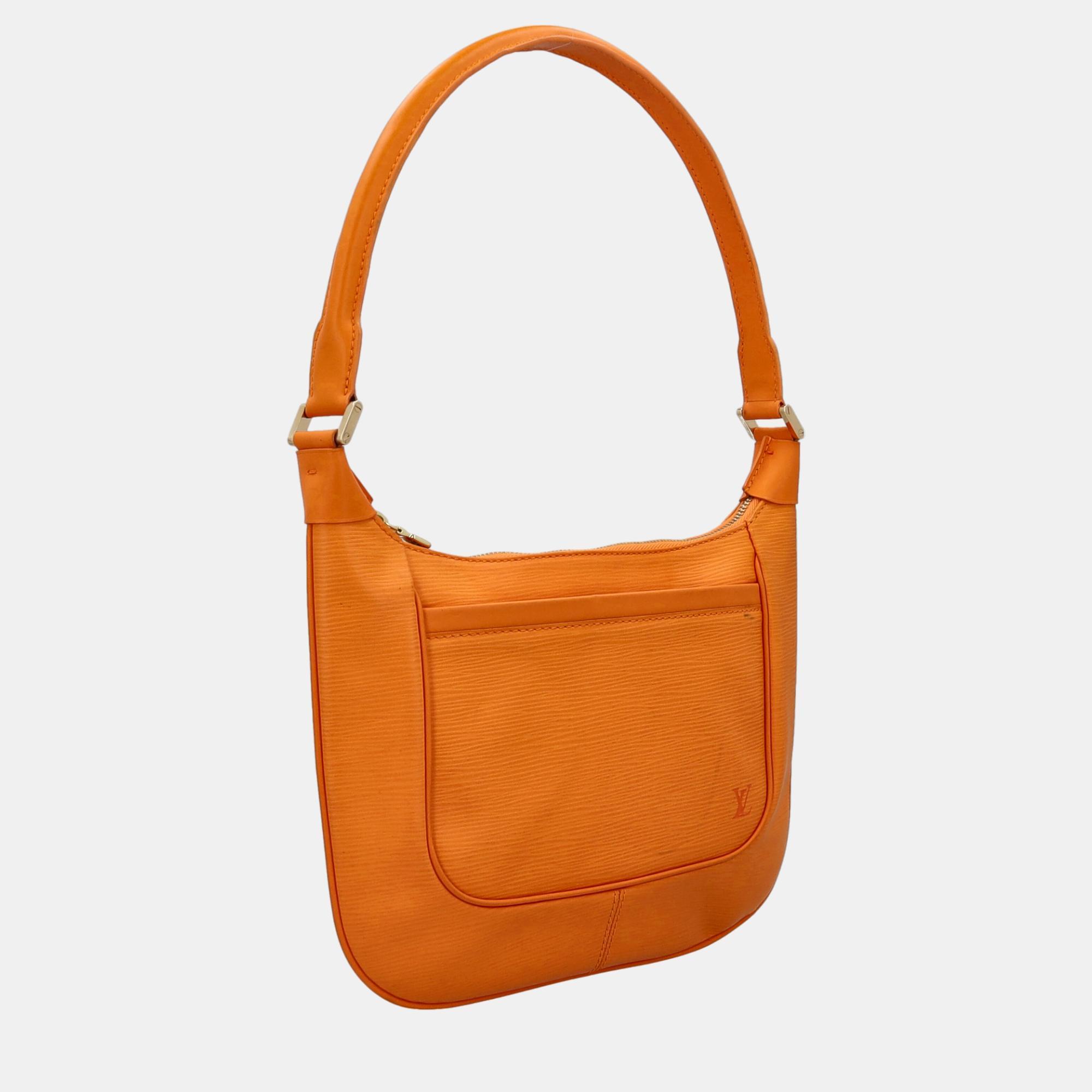 

Louis Vuitton Women's Leather Hobo Bag - Orange