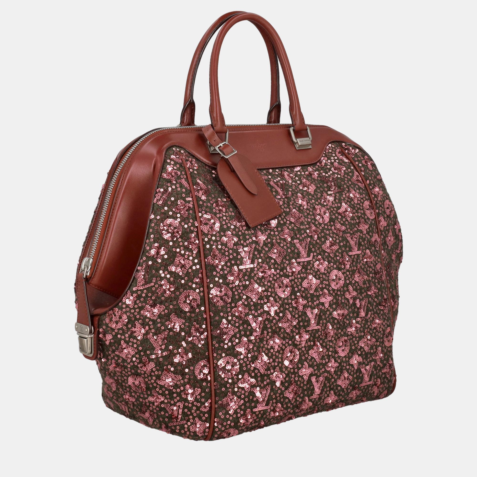 

Louis Vuitton Women's Fabric Tote Bag - Burgundy