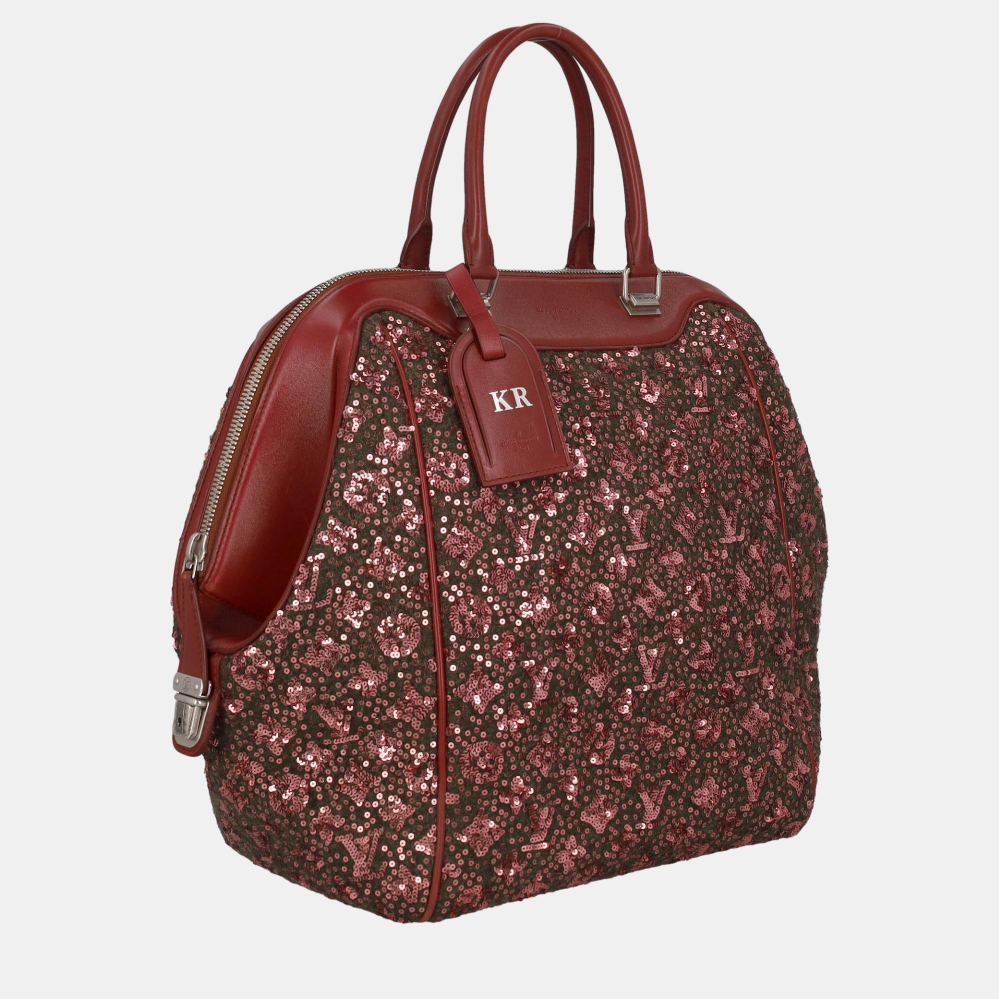 

Louis Vuitton Women's Synthetic Fibers Tote Bag - Burgundy