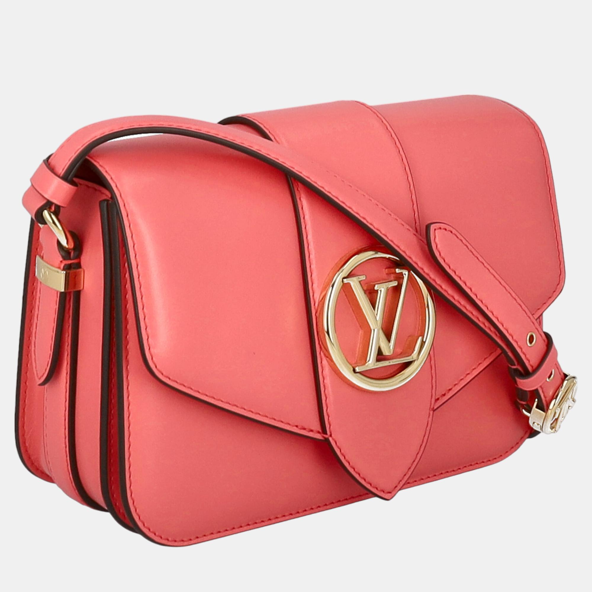 

Louis Vuitton Women's Leather Cross Body Bag - Pink