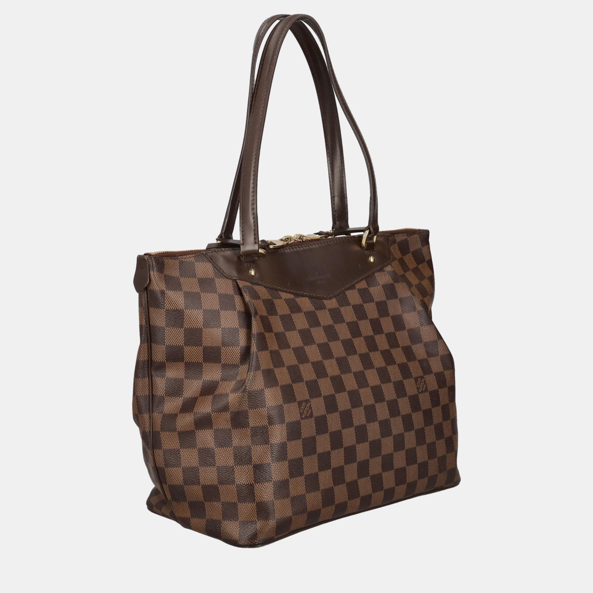 

Louis Vuitton Women's Fabric Tote Bag - Brown