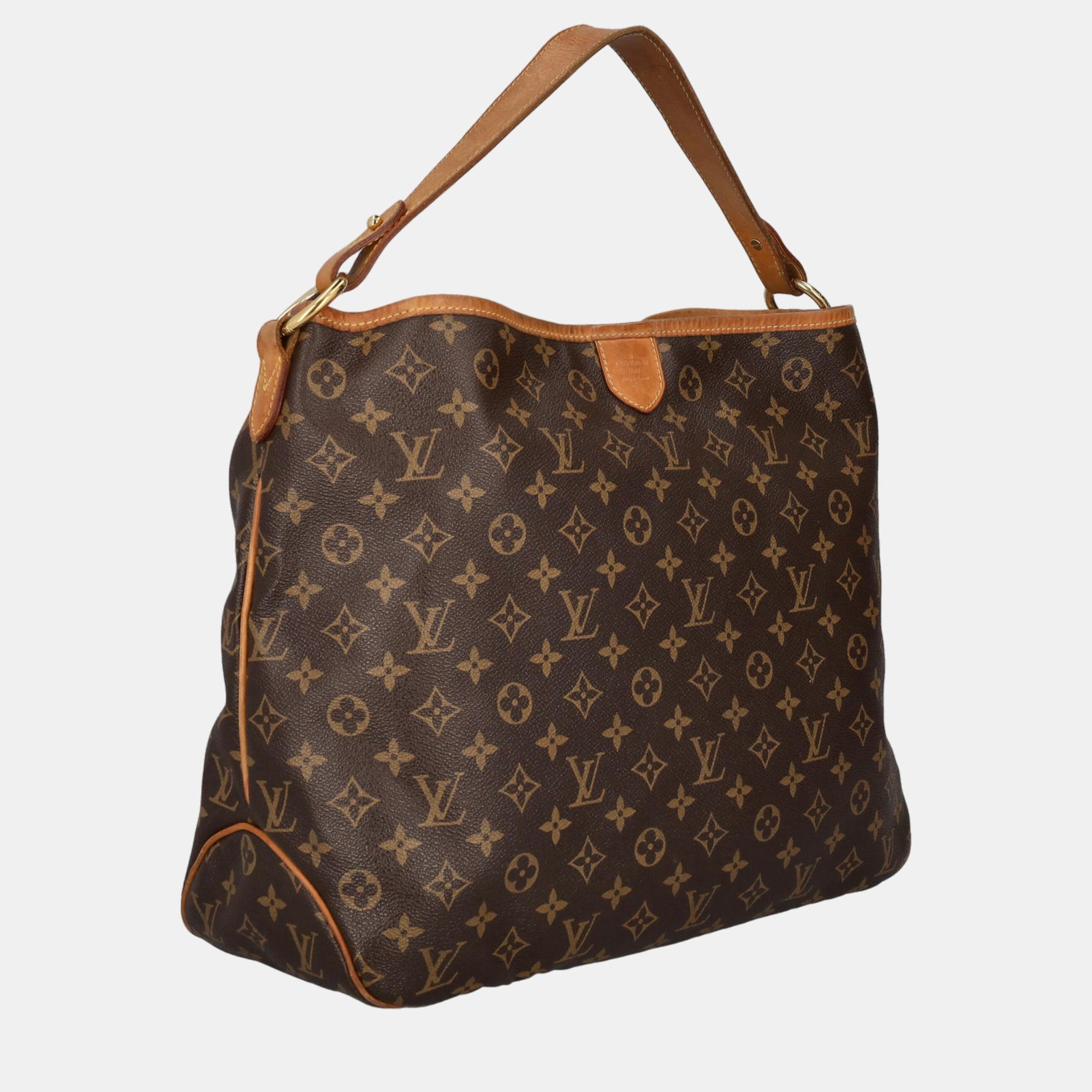 

Louis Vuitton Women's Fabric Hobo Bag - Brown