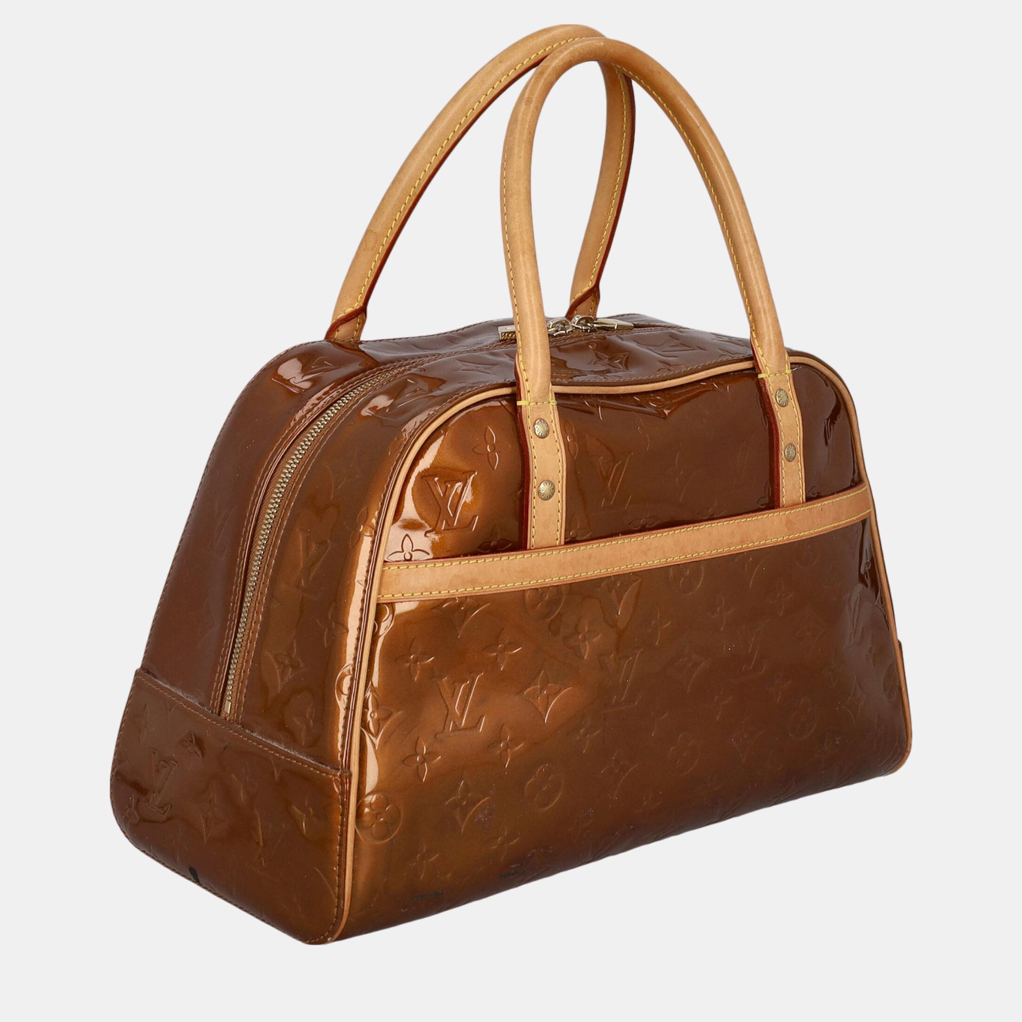 

Louis Vuitton Women's Leather Tote Bag - Bronze, Brown