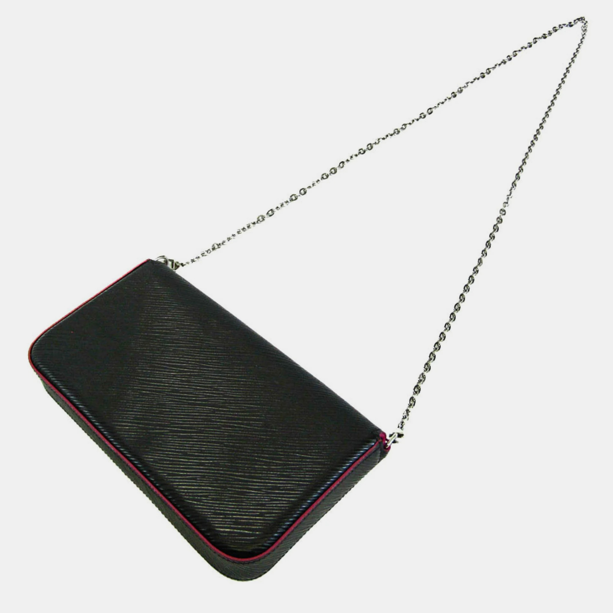 

Louis Vuitton Black Epi Leather Pochette Felicie Clutch Bag