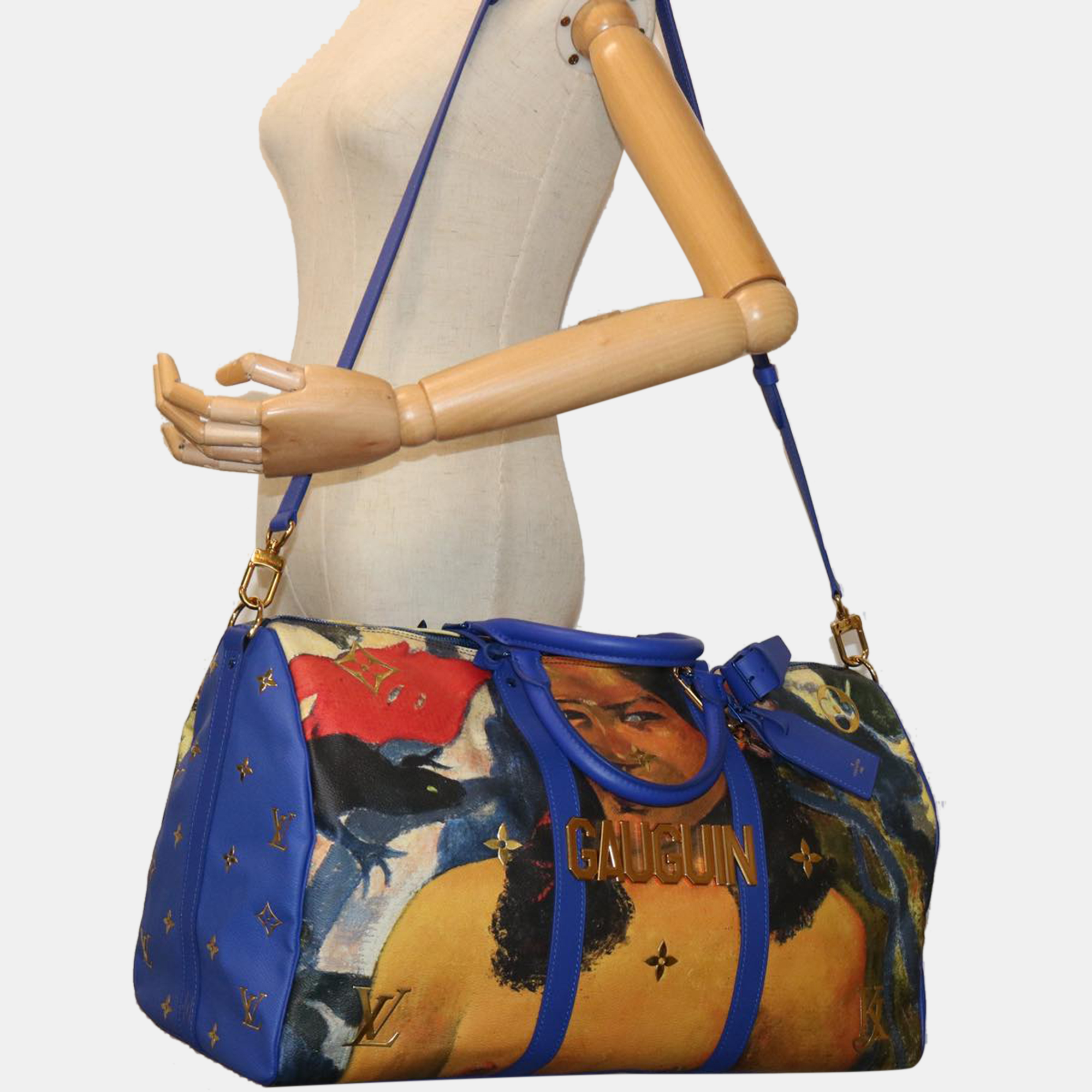 

Louis Vuitton x Jeff Koons Master Collection Gauguin Keepall Bag, Navy blue