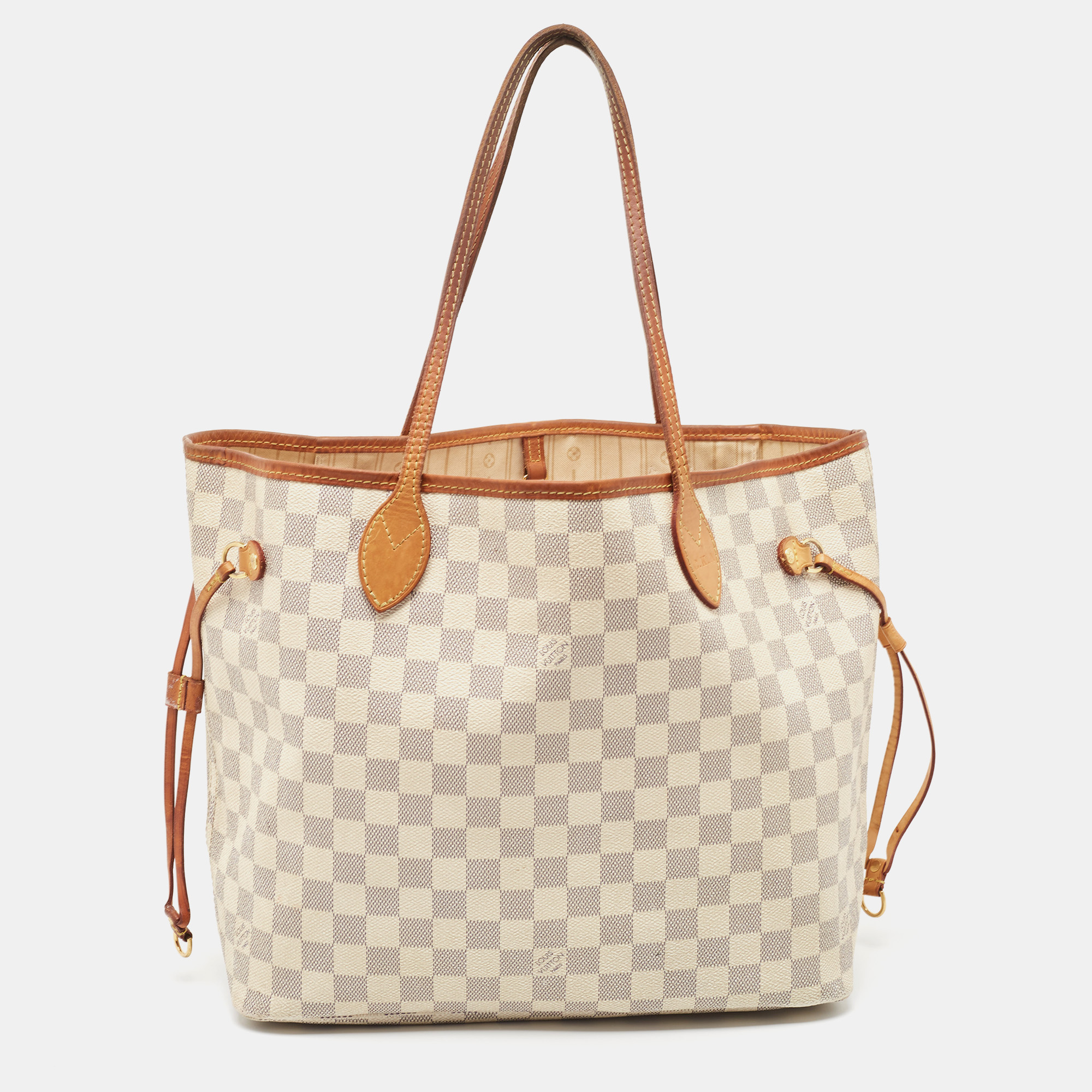 Louis Vuitton Damier Azur Canvas Neverfull MM Bag