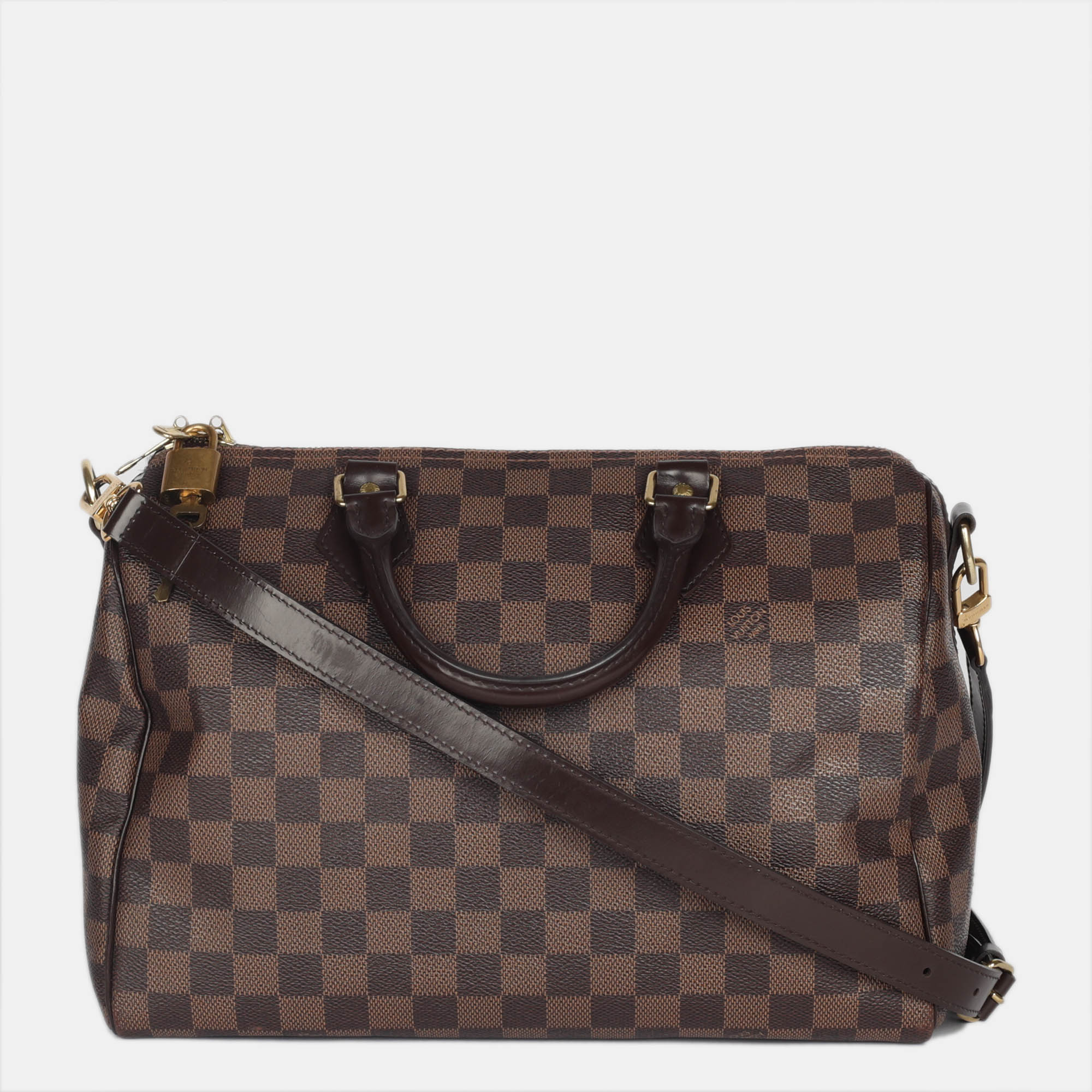 

Louis Vuitton Damier Ebene Canvas Speedy 30, Brown