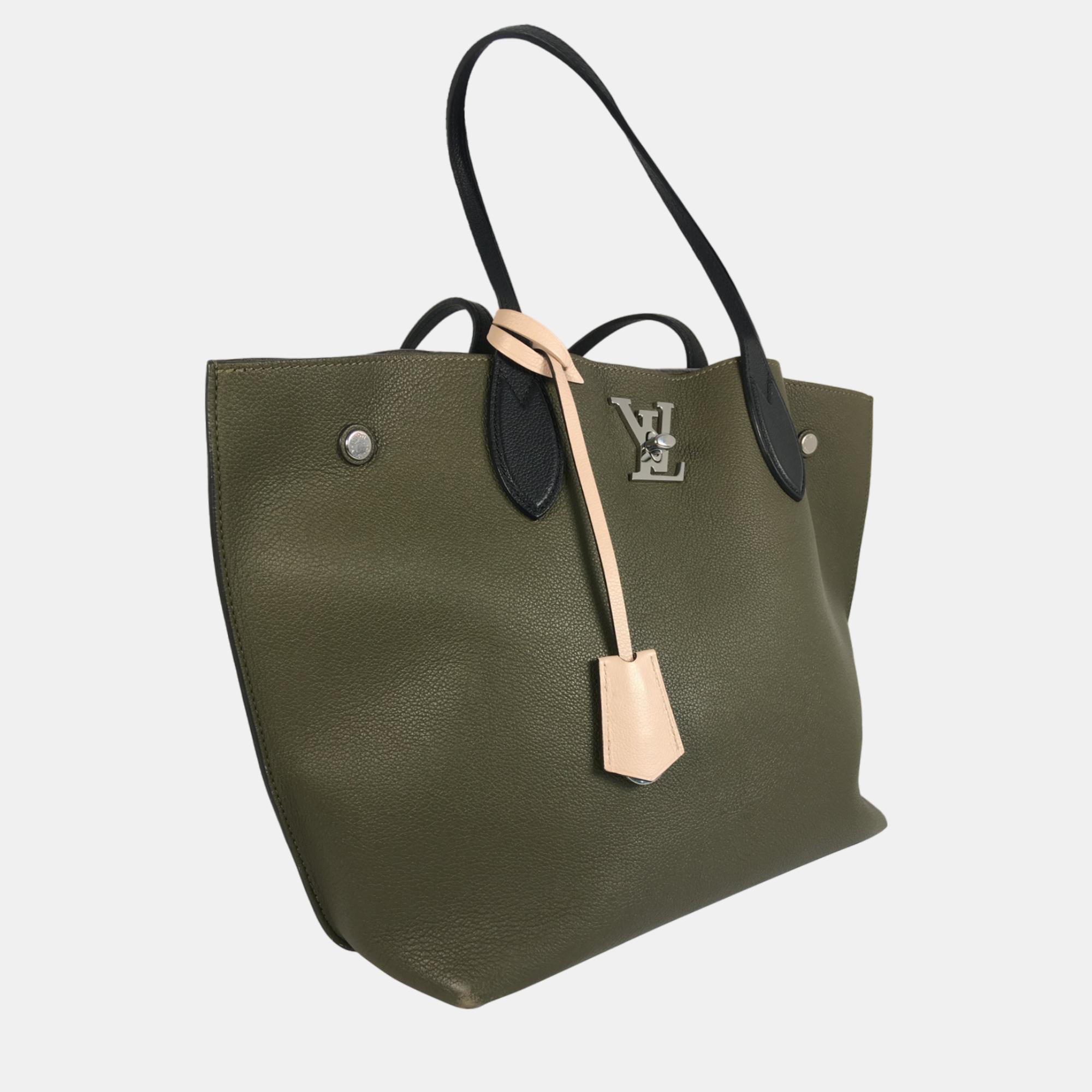 

Louis Vuitton Green Lockme Go Tote