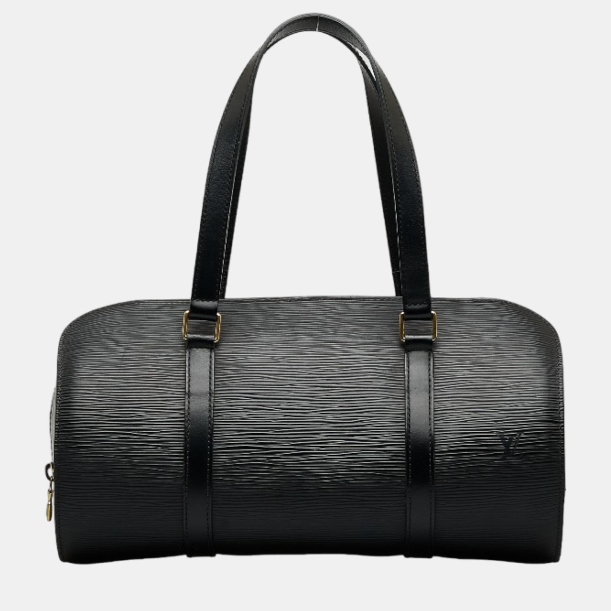 

Louis Vuitton Black Epi Soufflot Bag