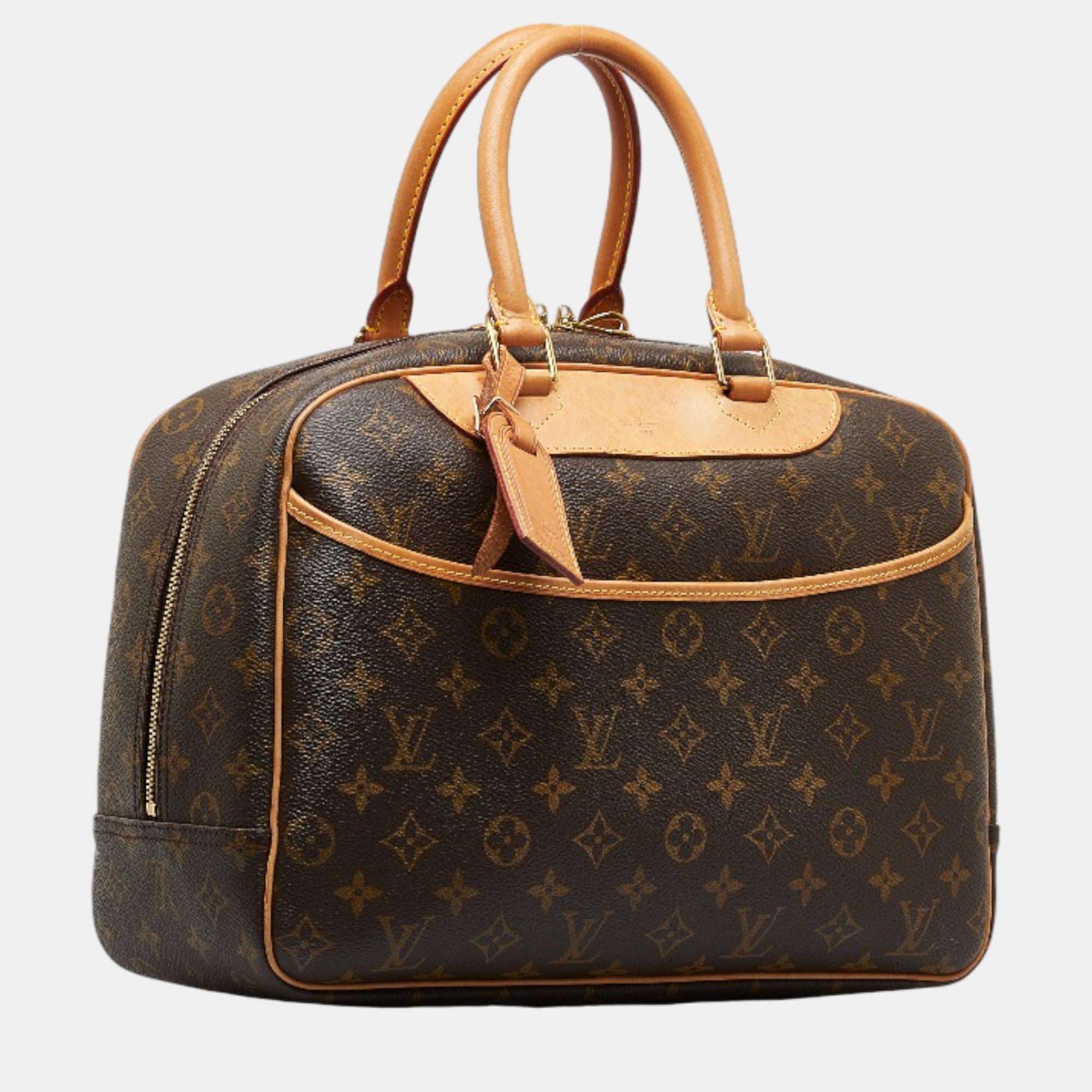 

Louis Vuitton Brown Canvas Monogram Deauville bag