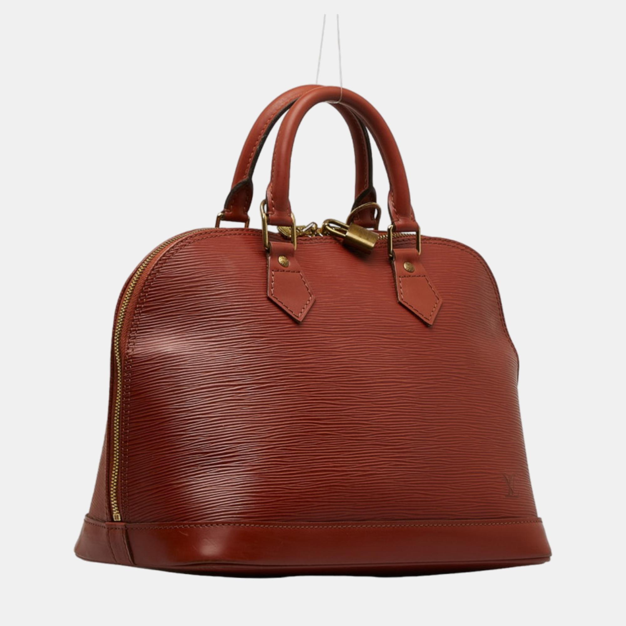 

Louis Vuitton Brown Epi Alma PM Bag