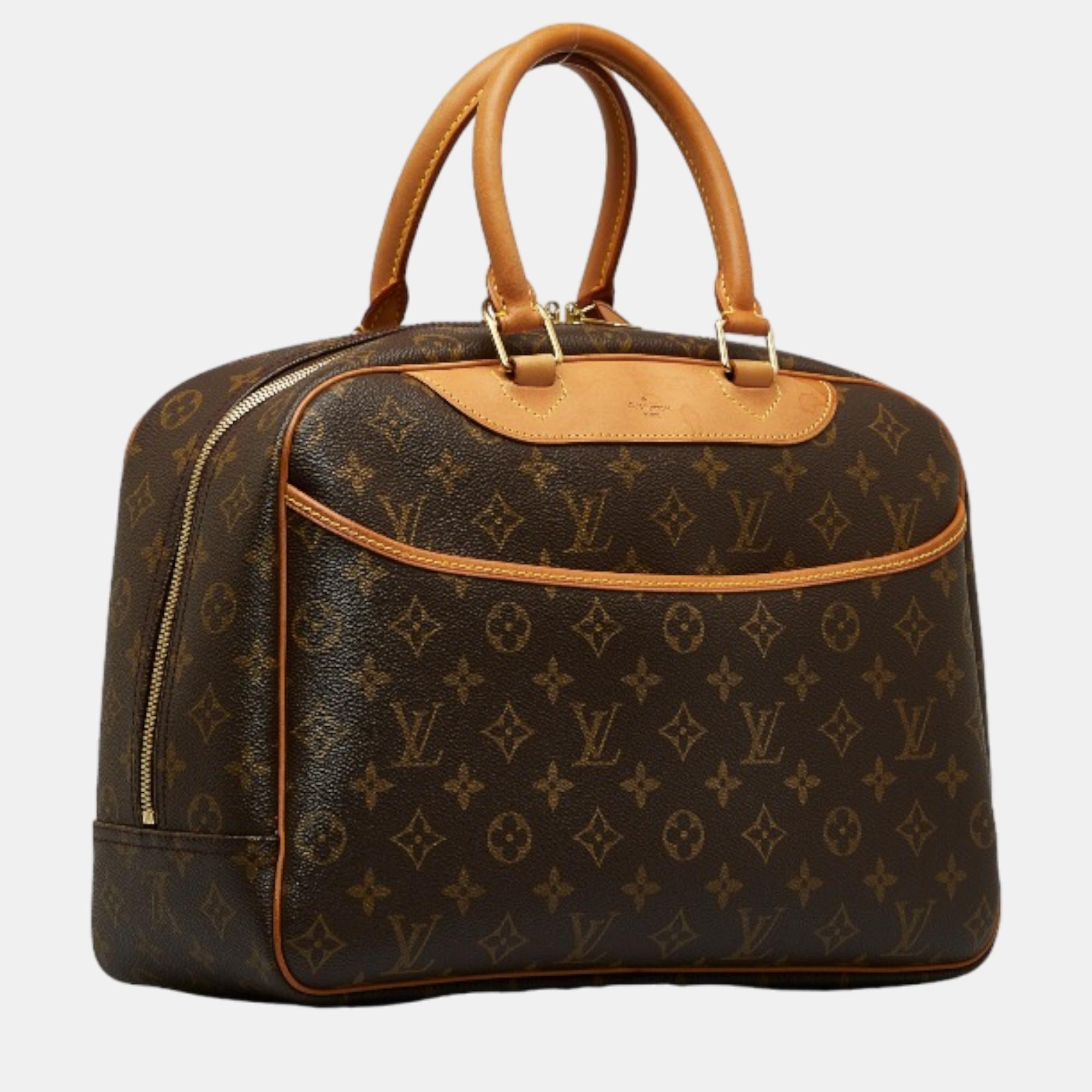 

Louis Vuitton Brown Canvas Monogram Deauville