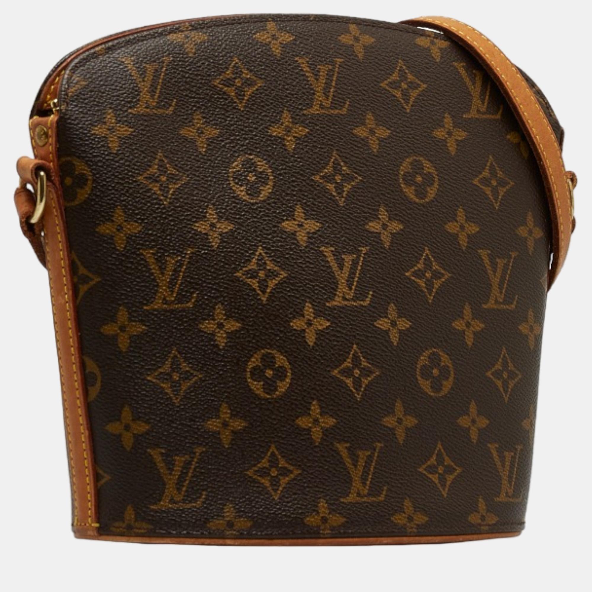 

Louis Vuitton Brown Canvas Monogram Drouot bag