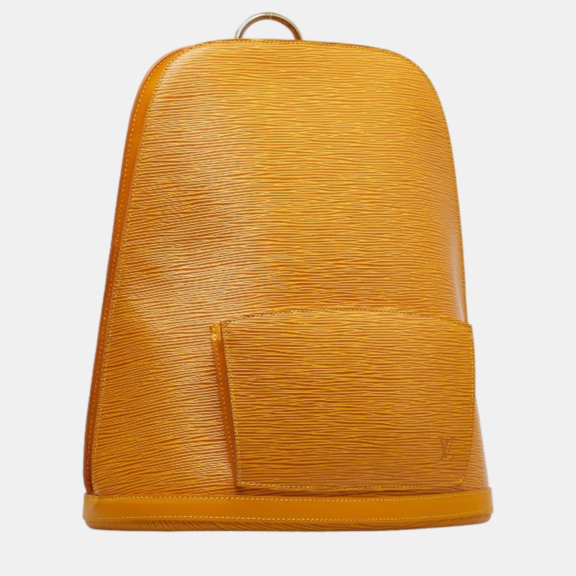 

Louis Vuitton Yellow Epi Gobelins Backpack