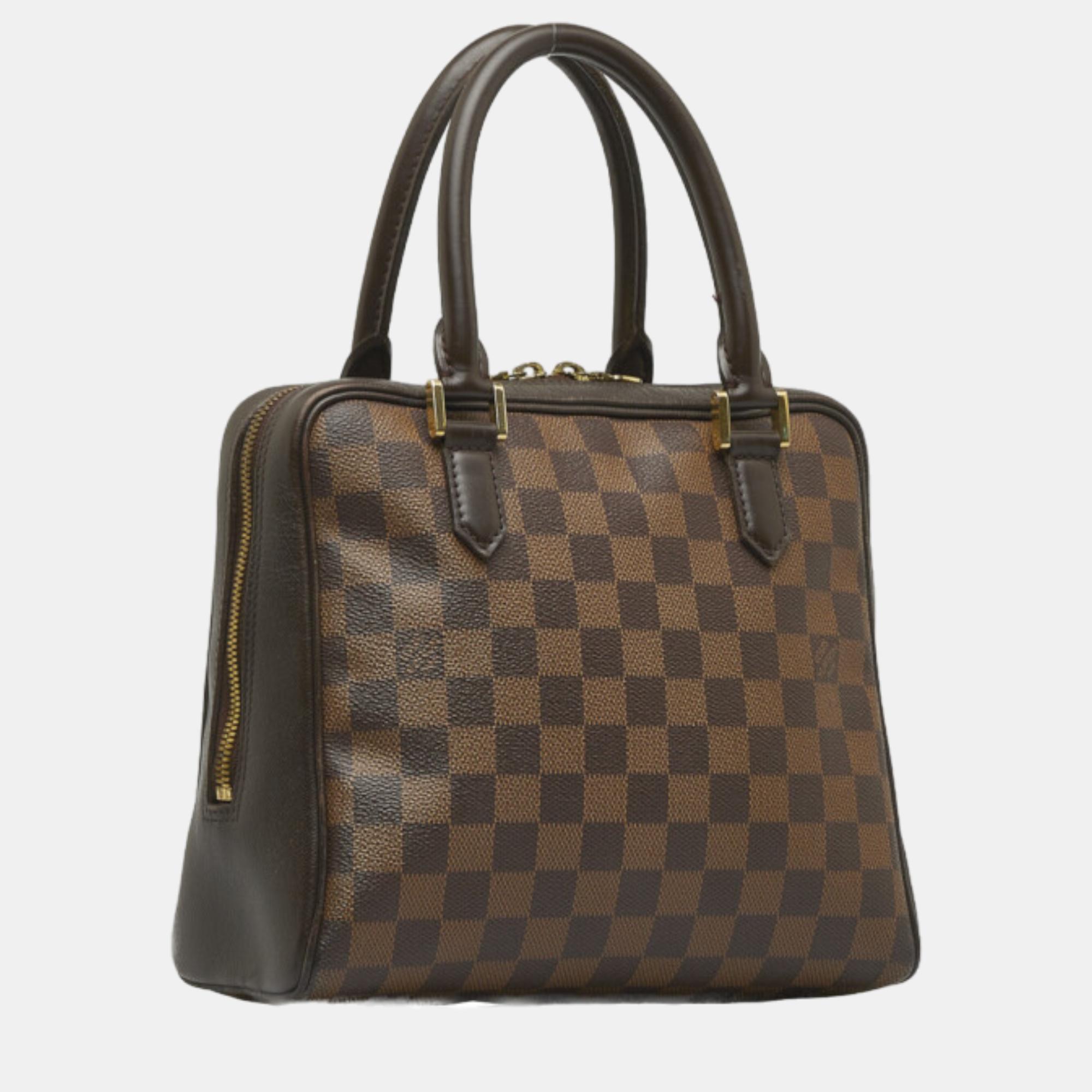 

Louis Vuitton Brown Canvas Damier Ebene Brera bag