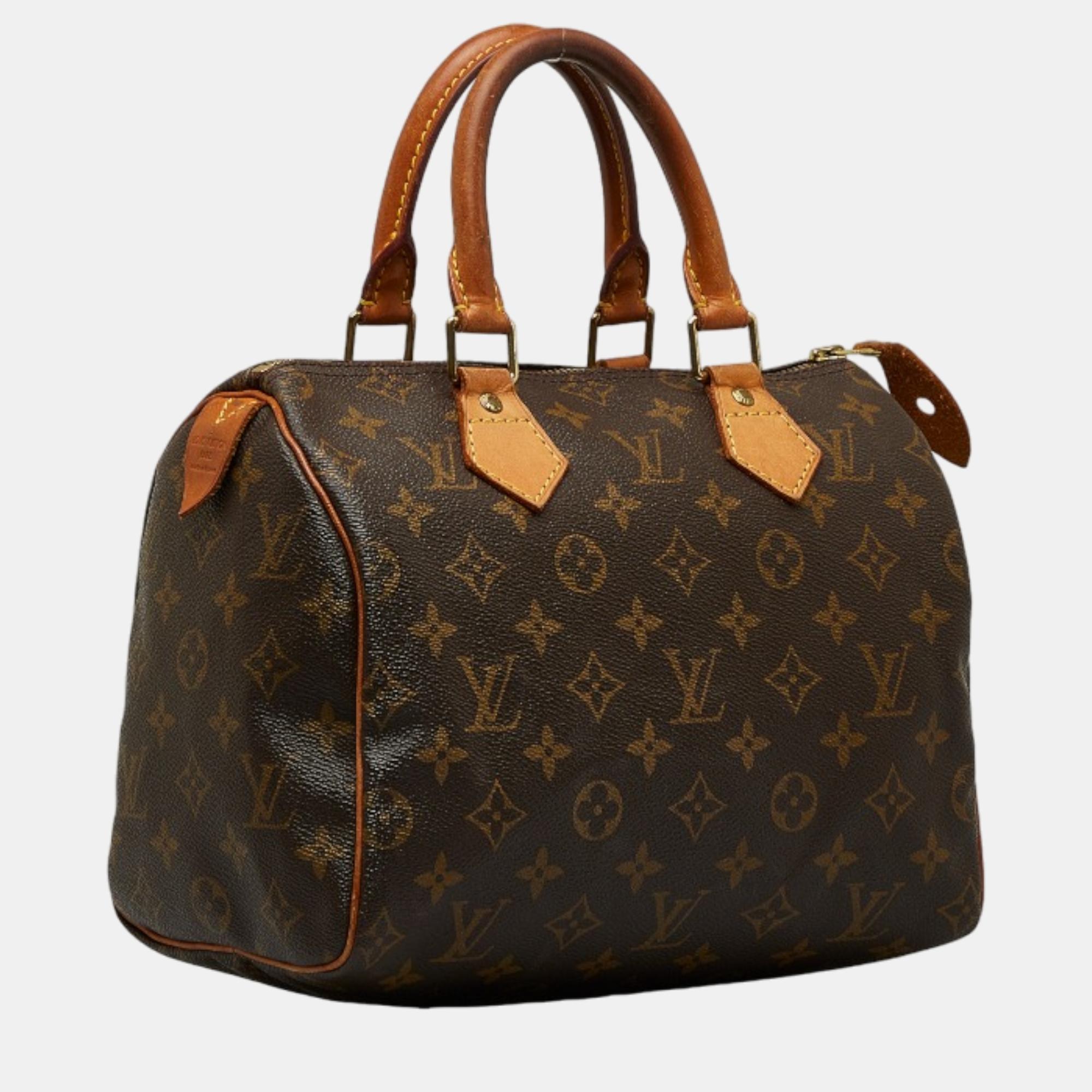 

Louis Vuitton Brown Monogram Canvas Speedy 25 Bag