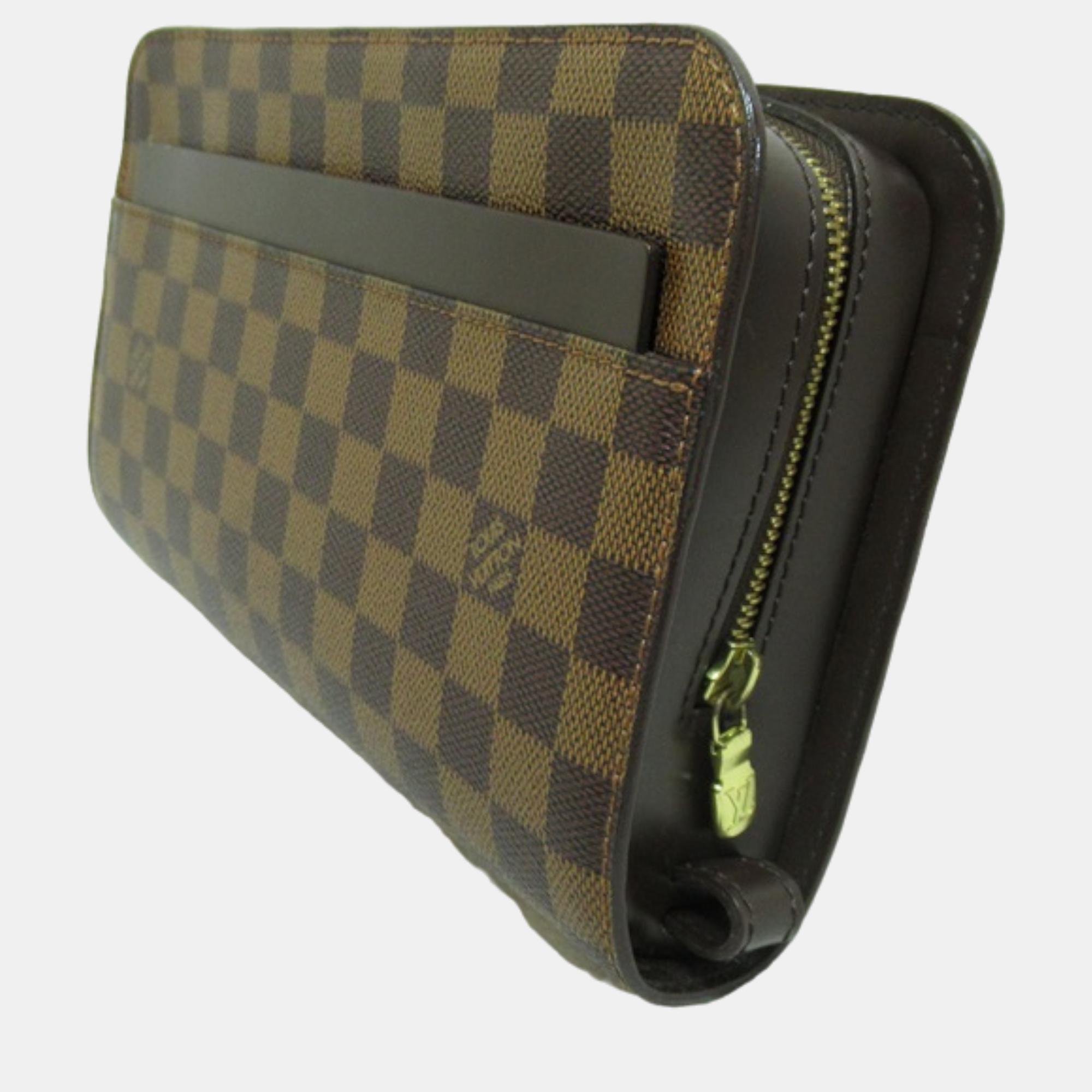 

Louis Vuitton Brown Damier Ebene Canvas Saint Louis Wallet