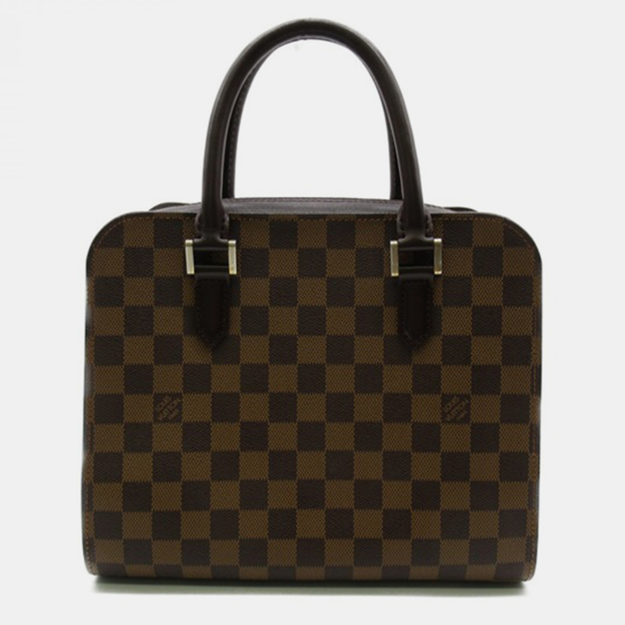 Pre-owned Louis Vuitton Brown Damier Ebene Canvas Triana Handbag