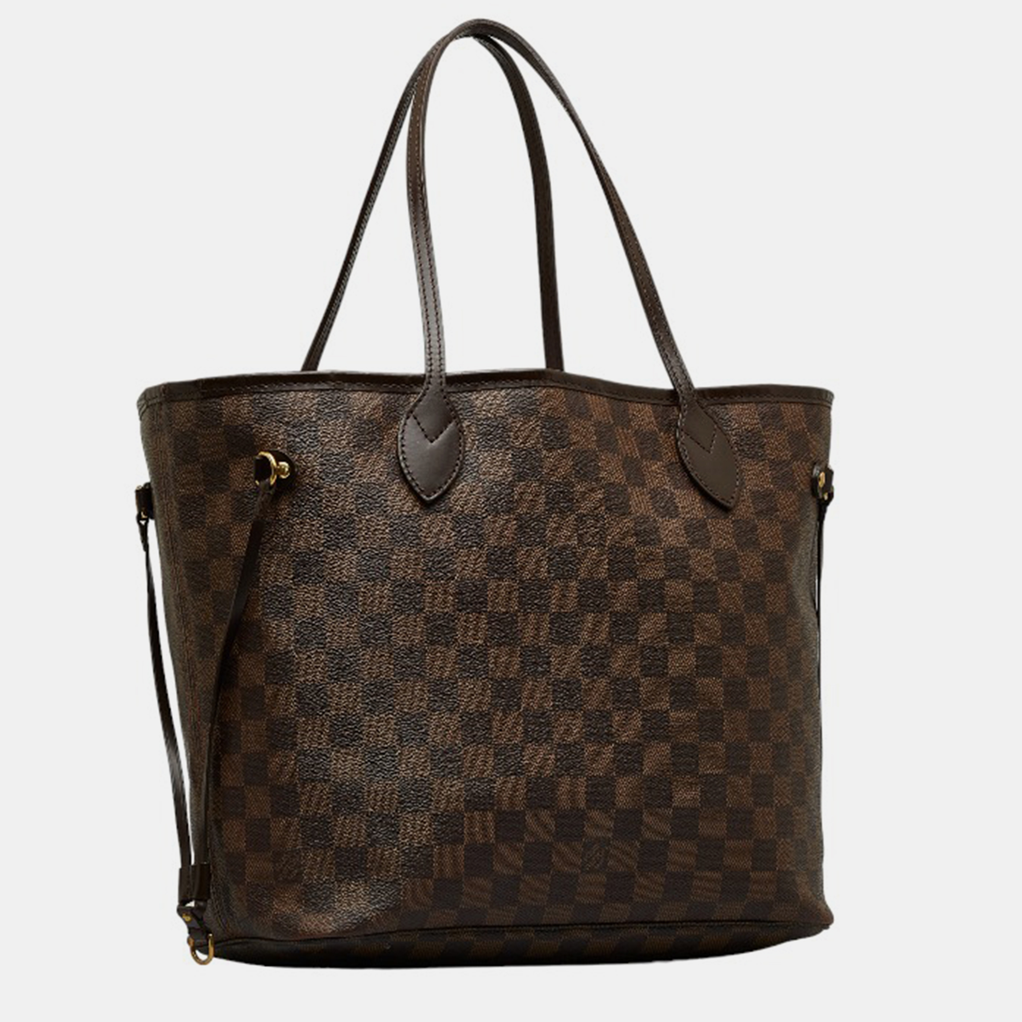 

Louis Vuitton Brown Canvas Damier Ebene Neverfull MM