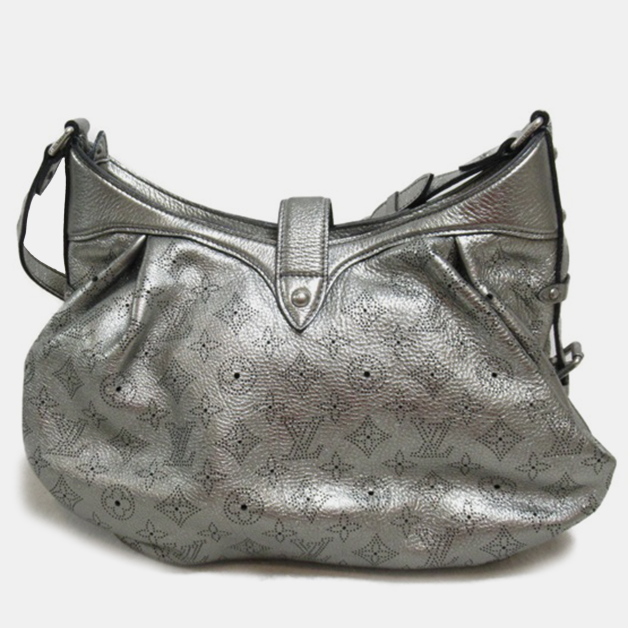 

Louis Vuitton Silver Monogram Mahina Silver  bag