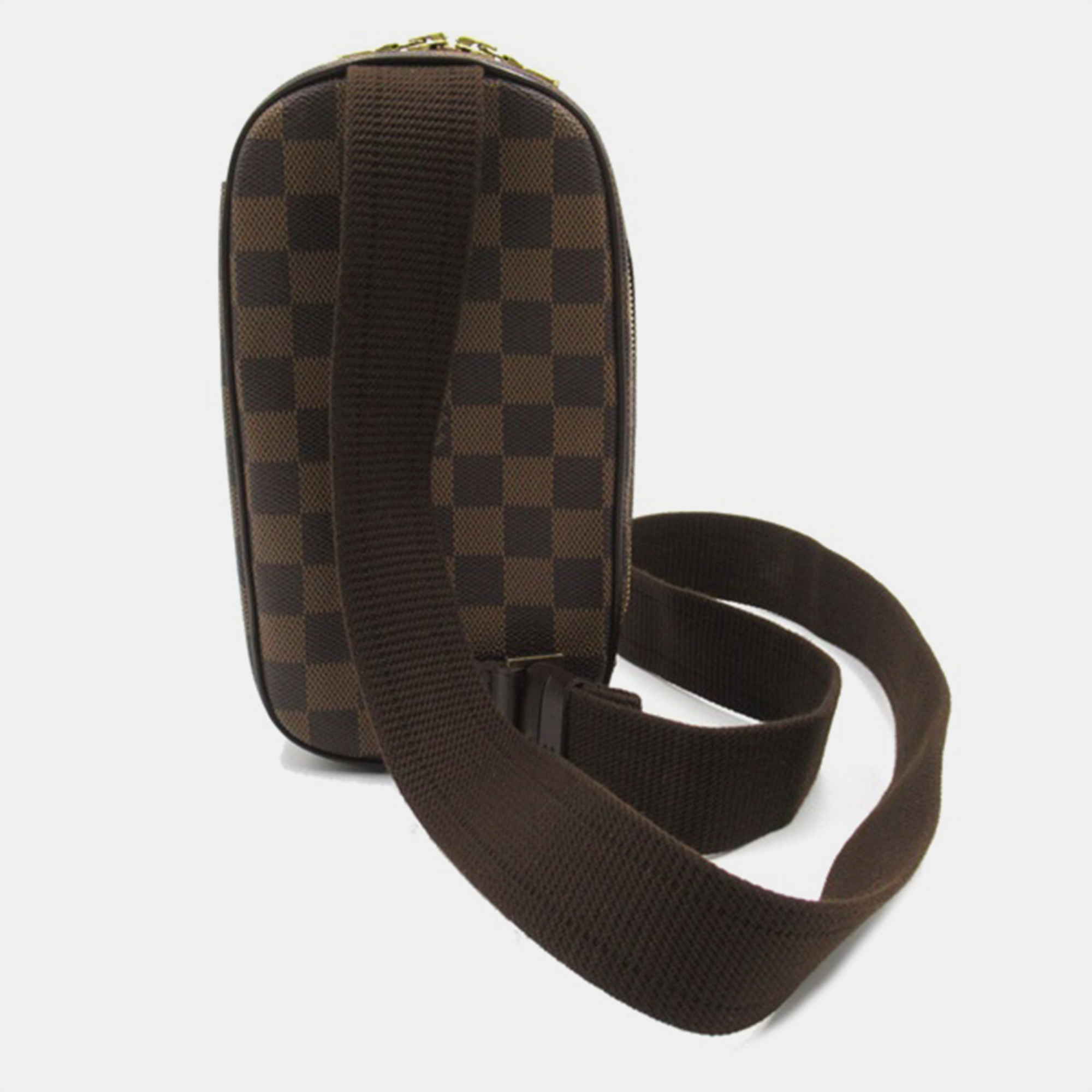 

Louis Vuitton Brown Canvas Damier Ebene Pochette Gange