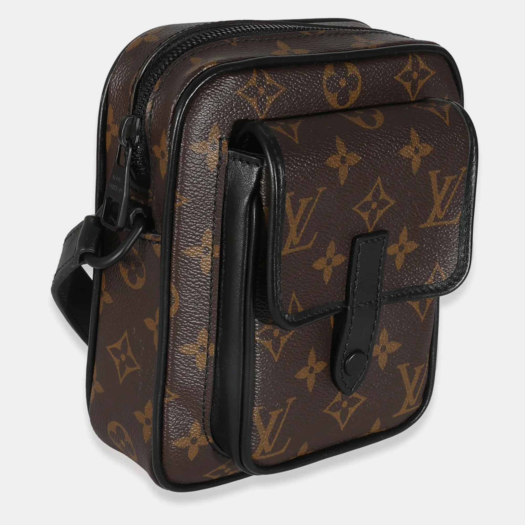 

Louis Vuitton Monogram Macassar Canvas Christopher Wearable Wallet, Brown