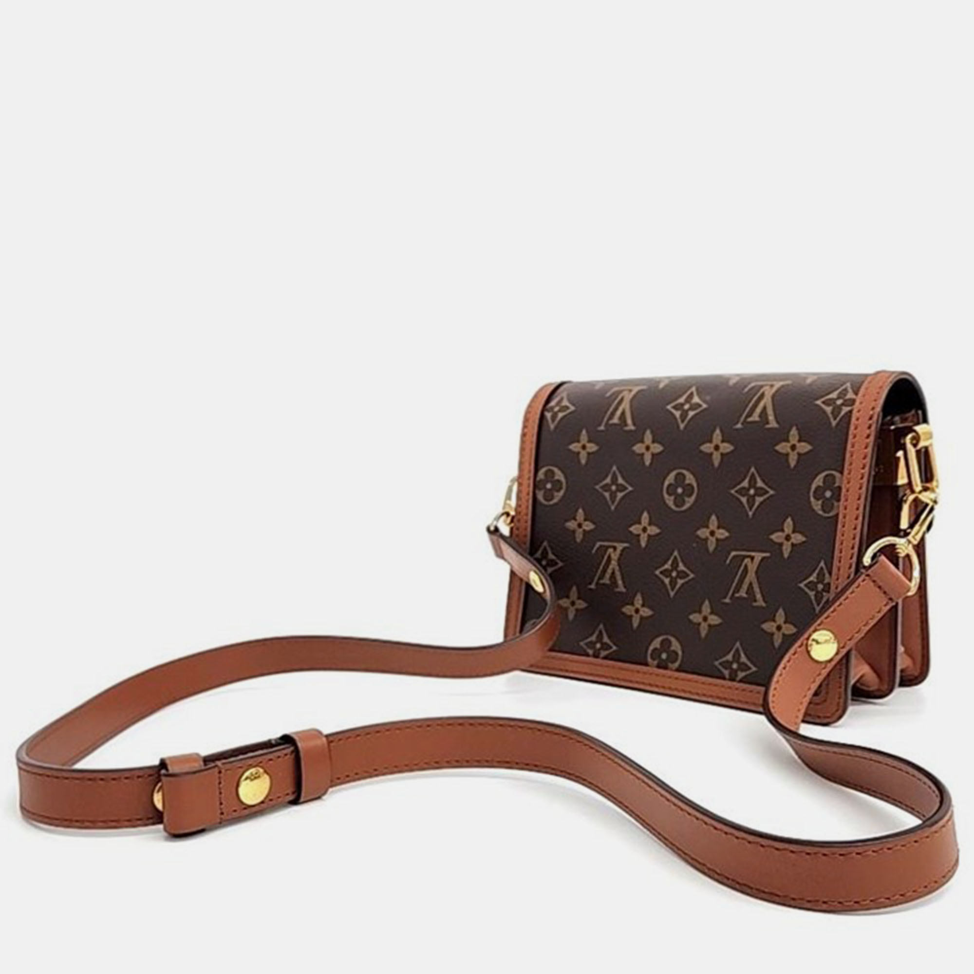 

Louis Vuitton Canvas Leather Brown Mini Duffle