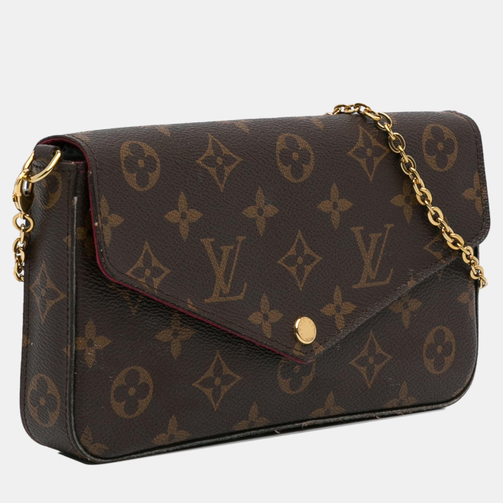 

Louis Vuitton Brown Monogram Pochette Felicie