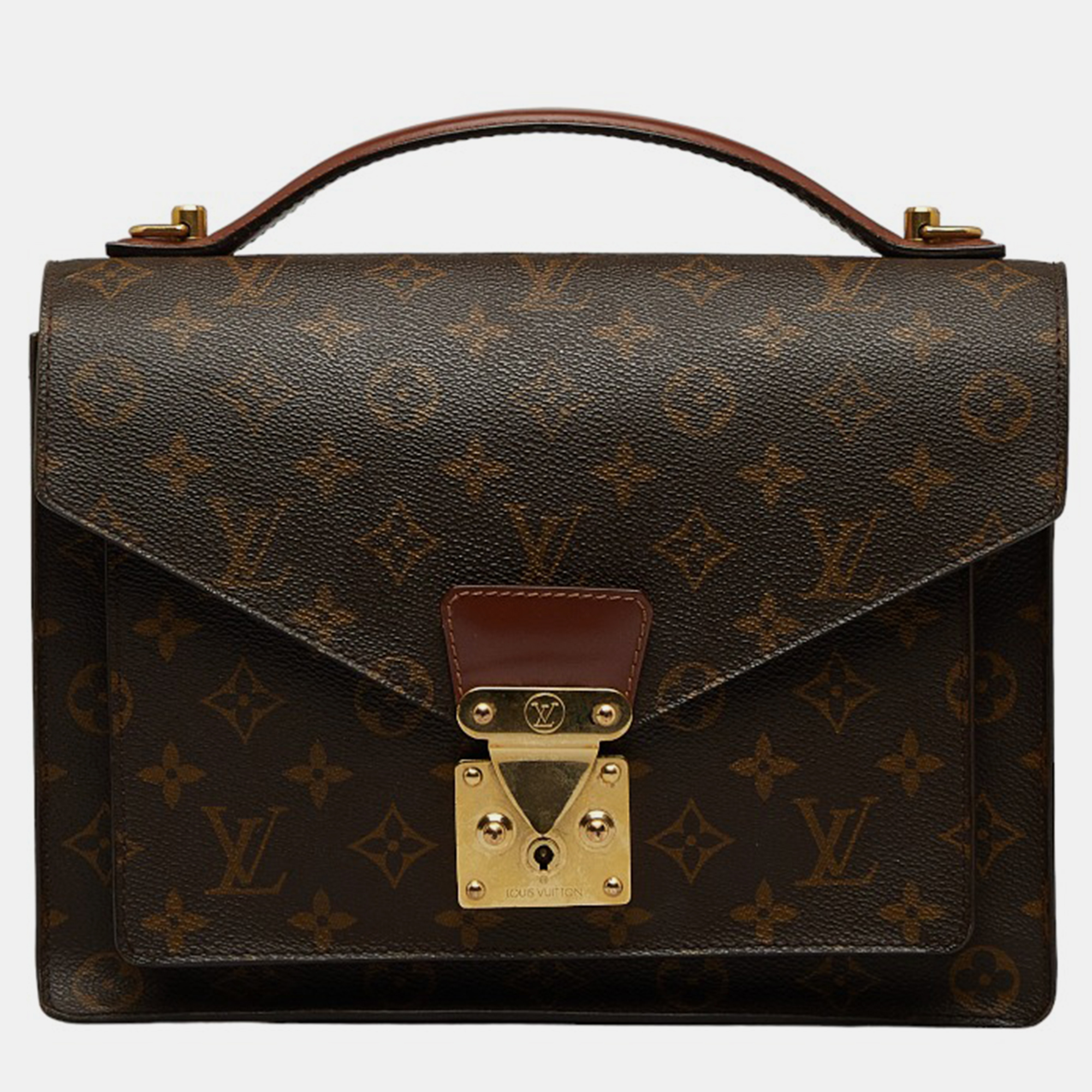 

Louis Vuitton Brown Monogram Canvas Monceau 28 Satchel